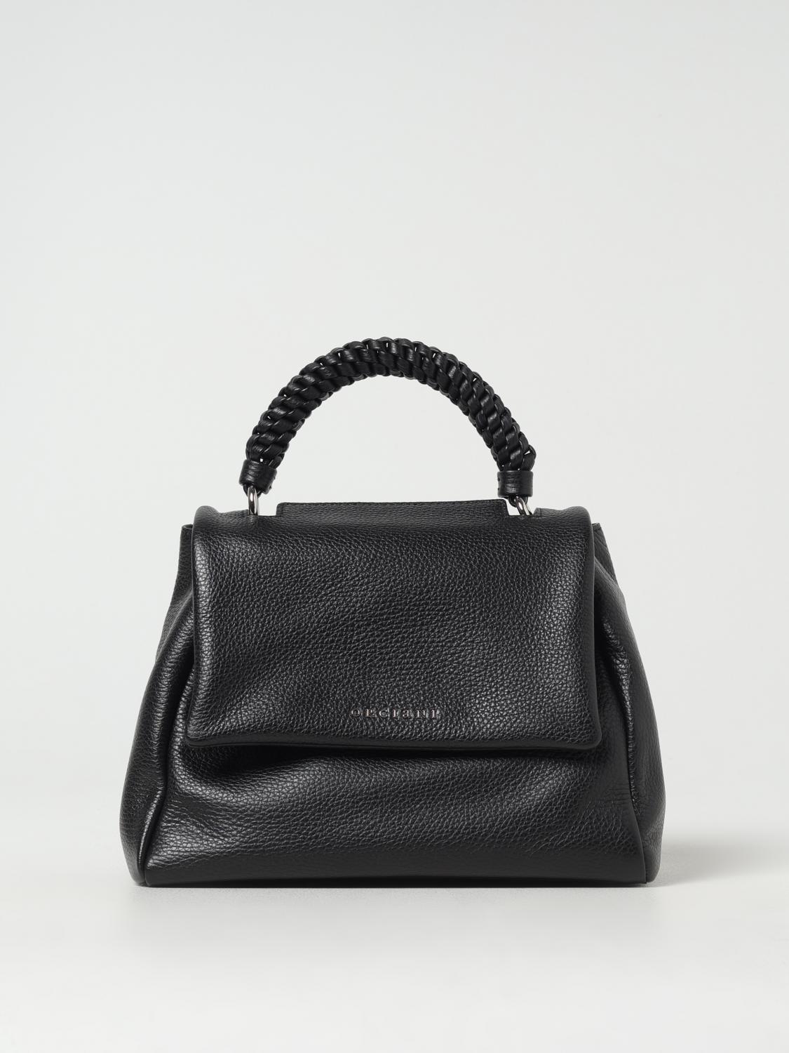 ORCIANI BORSA A MANO: Borsa Sveva Orciani in pelle martellata , Nero - Img 1