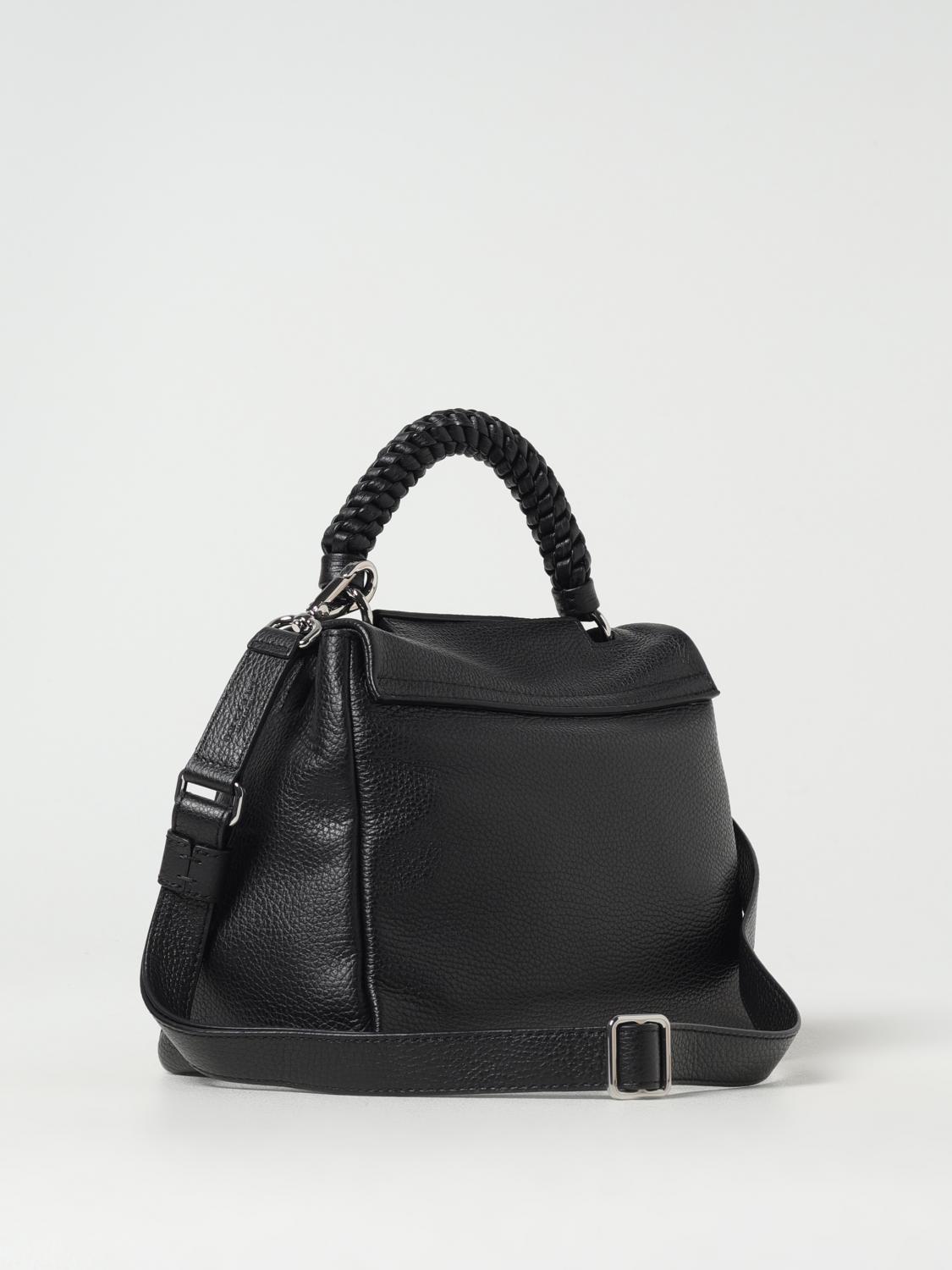 ORCIANI BORSA A MANO: Borsa Sveva Orciani in pelle martellata , Nero - Img 2