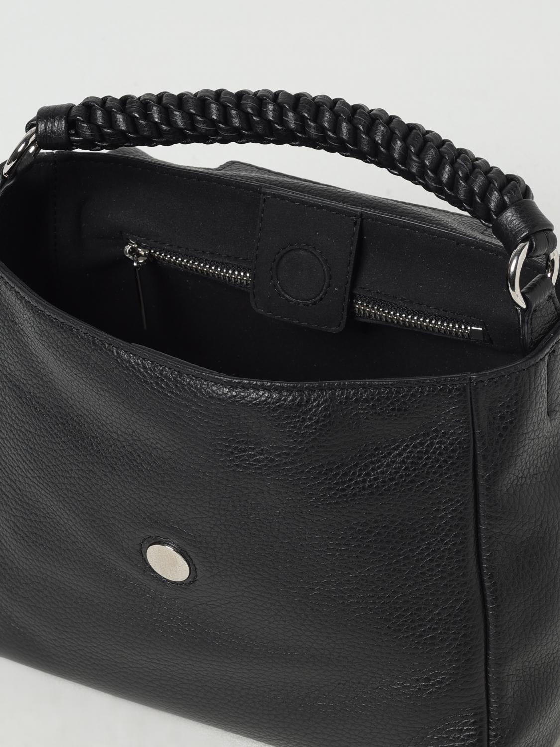 ORCIANI BORSA A MANO: Borsa Sveva Orciani in pelle martellata , Nero - Img 3