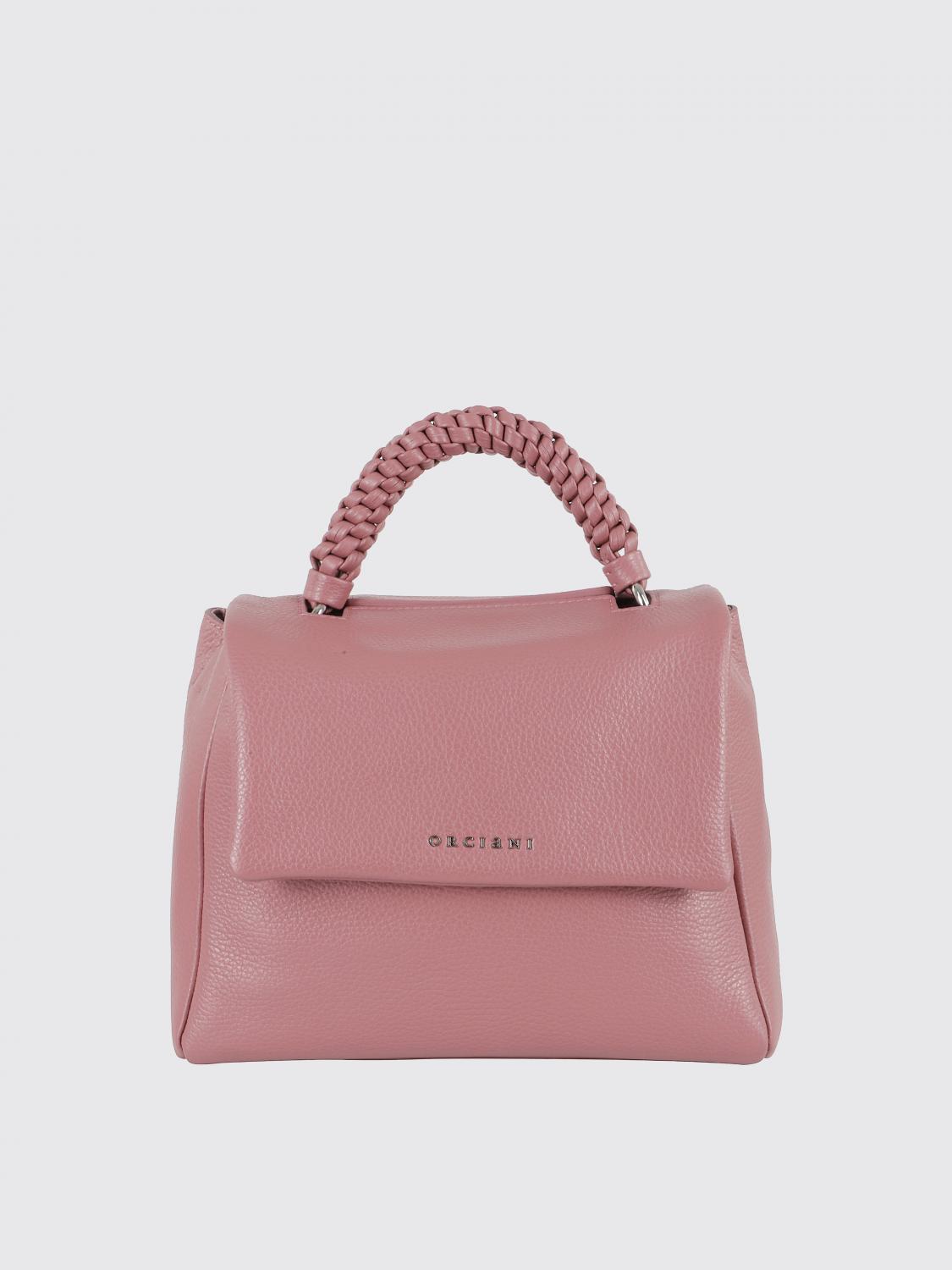 ORCIANI BORSA A MANO: Borsa Sveva Orciani in pelle martellata , Ciclamino - Img 1