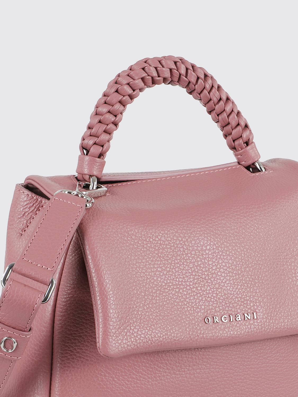 ORCIANI BORSA A MANO: Borsa Sveva Orciani in pelle martellata , Ciclamino - Img 3
