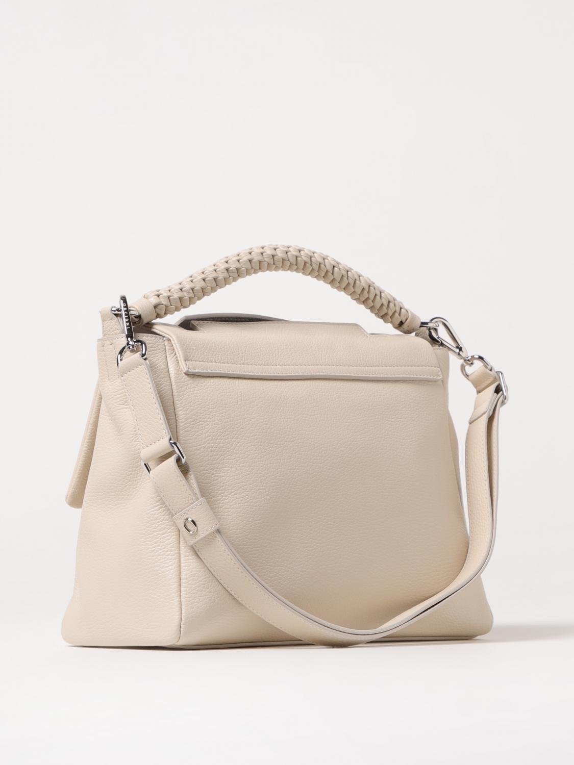 ORCIANI BORSA A MANO: Borsa Sveva Orciani in pelle martellata , Bianco - Img 2