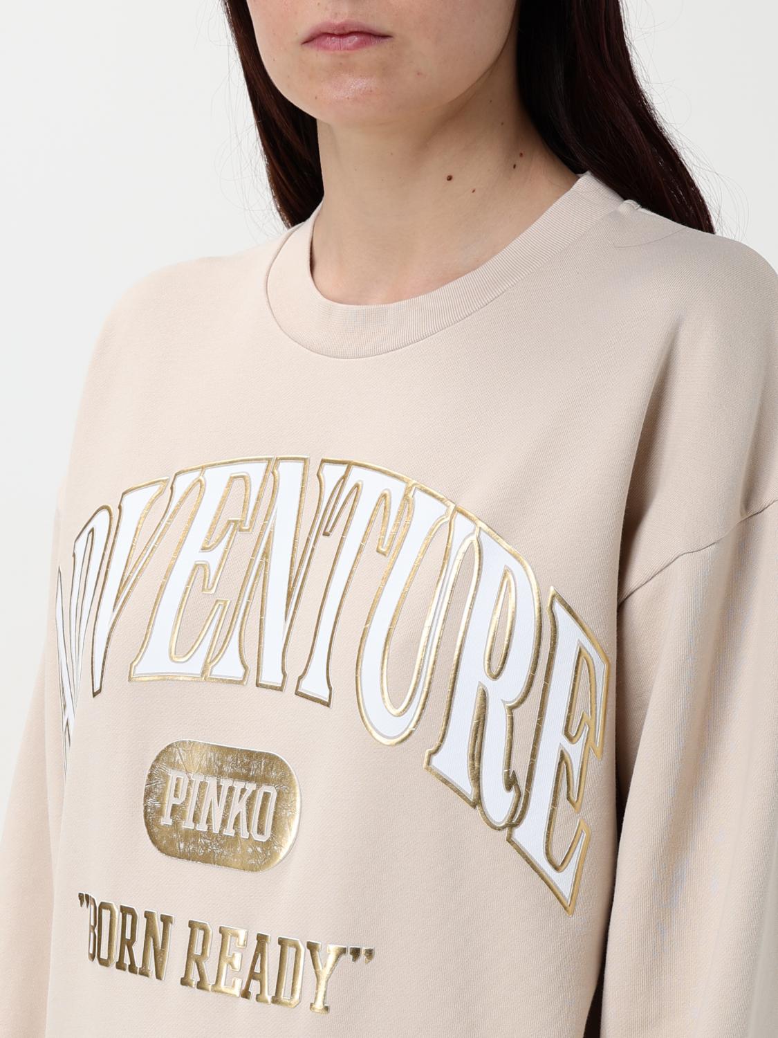 PINKO SWEATSHIRT: Pullover damen Pinko, Beige - Img 3