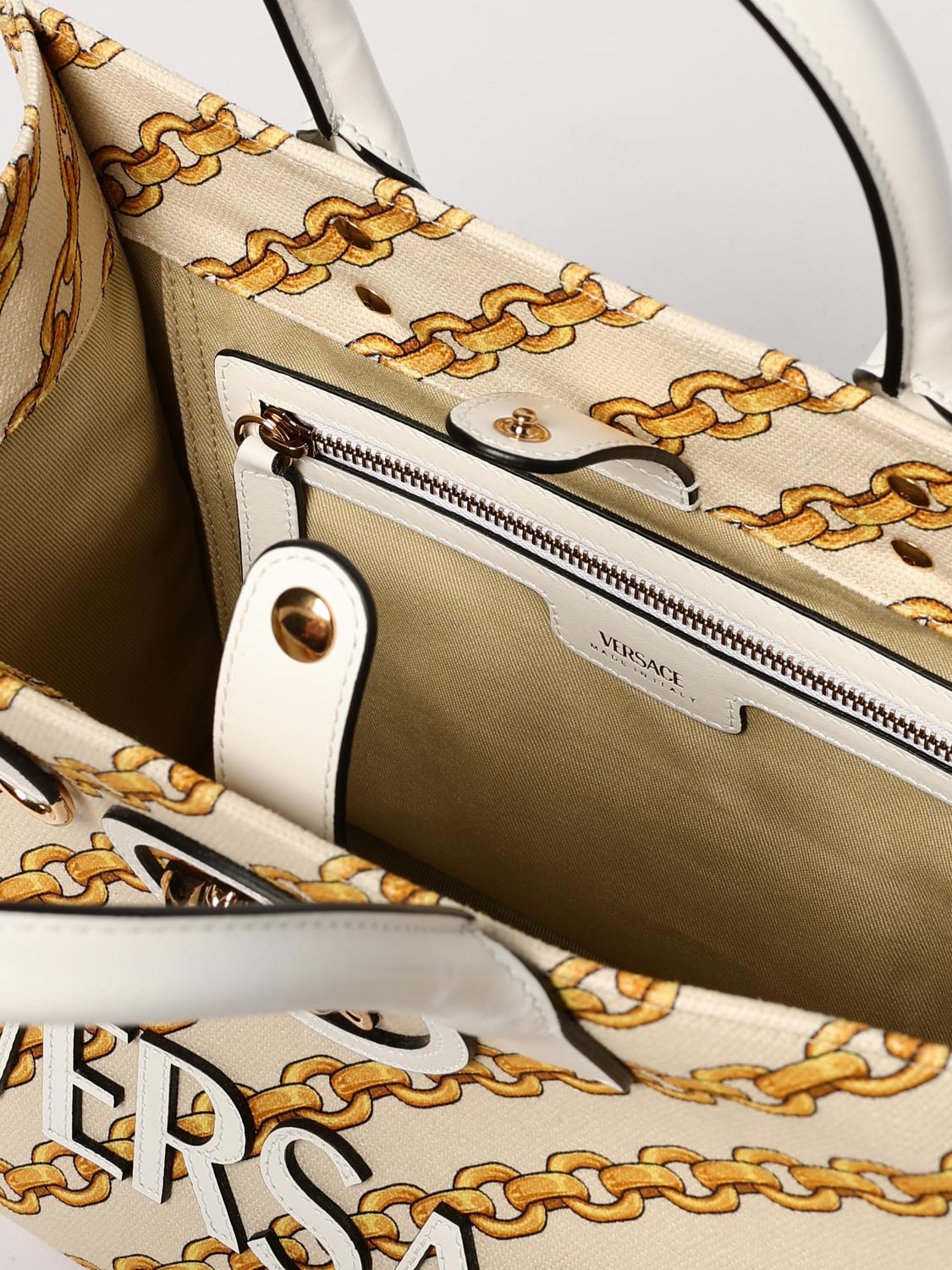 VERSACE HANDBAG: Handbag woman Versace, White - Img 5