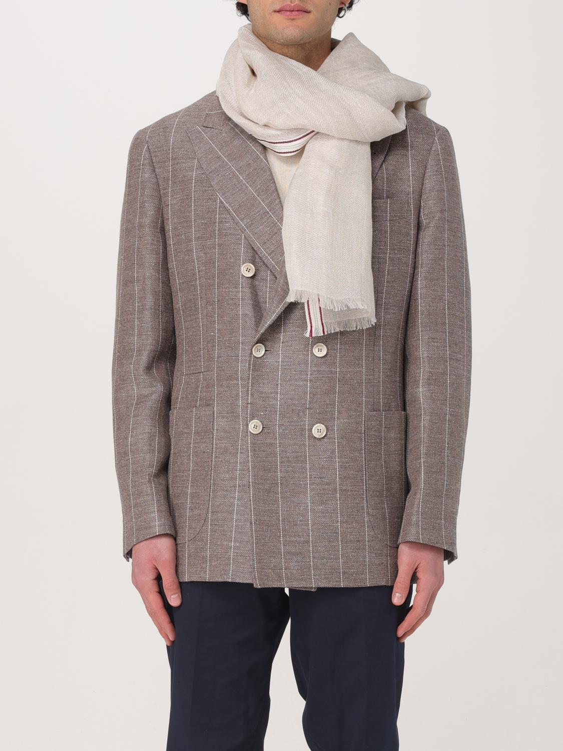 BRUNELLO CUCINELLI SCARF: Scarf men Brunello Cucinelli, Brown - Img 2
