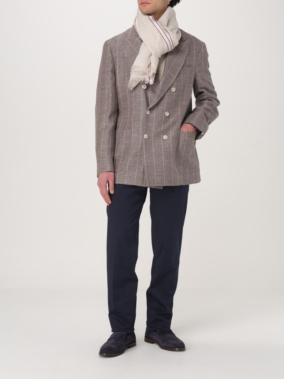 BRUNELLO CUCINELLI SCARF: Scarf men Brunello Cucinelli, Brown - Img 4