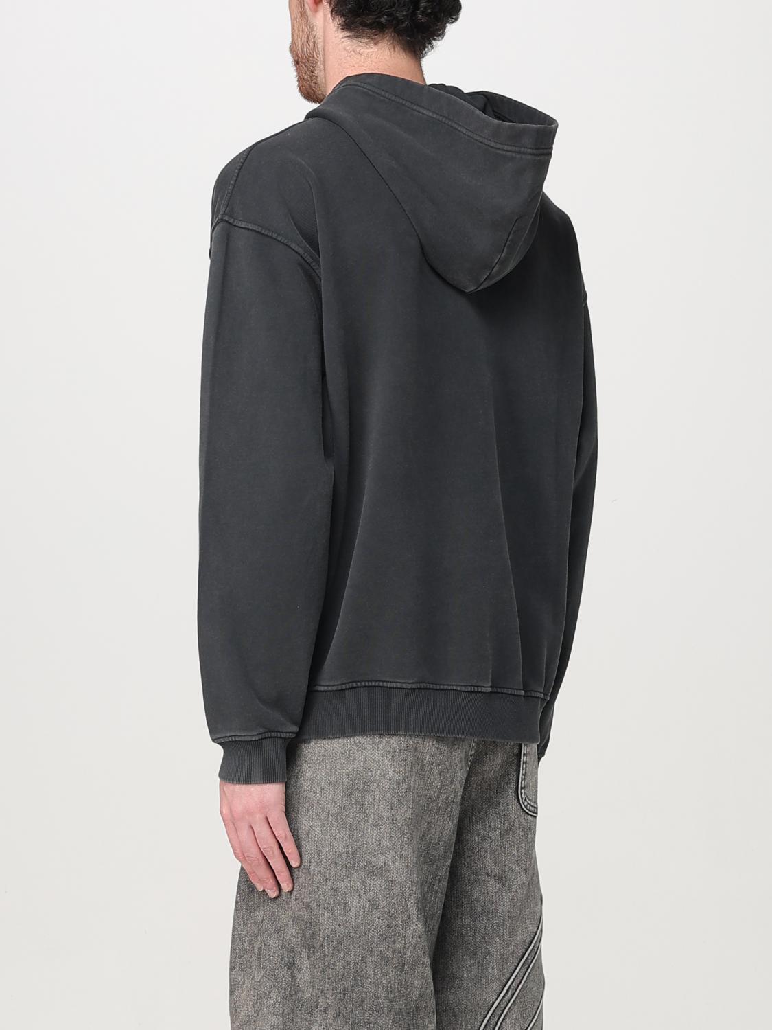 DIESEL FELPA: Felpa con cappuccio Oval D Diesel, Nero - Img 3