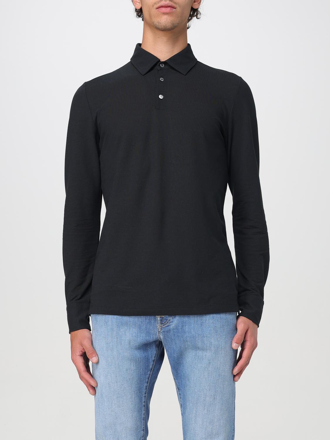 ZANONE POLO: Jersey hombre Zanone, Negro - Img 1
