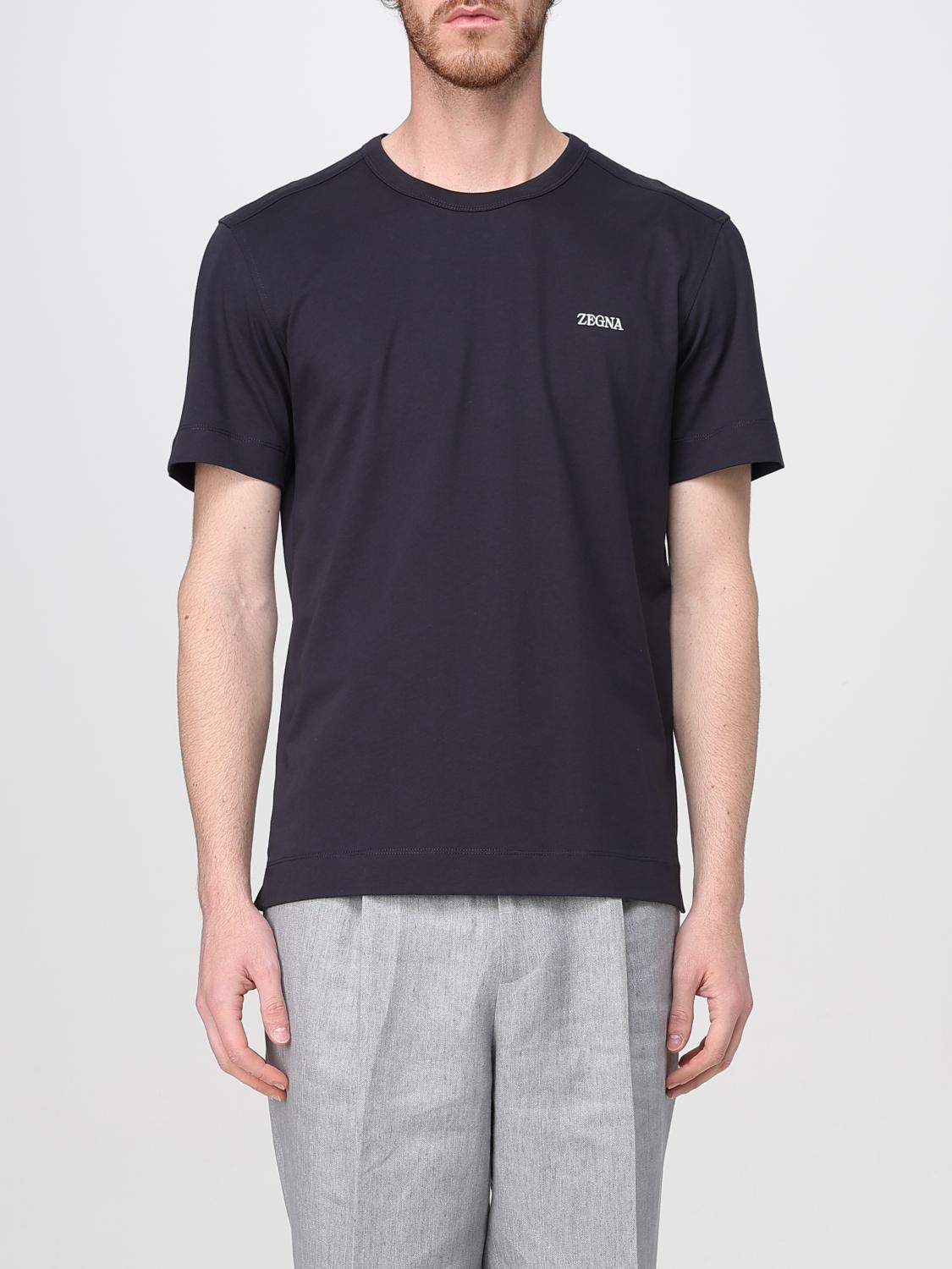 ZEGNA T-SHIRT: T-shirt herren Zegna, Blau - Img 1