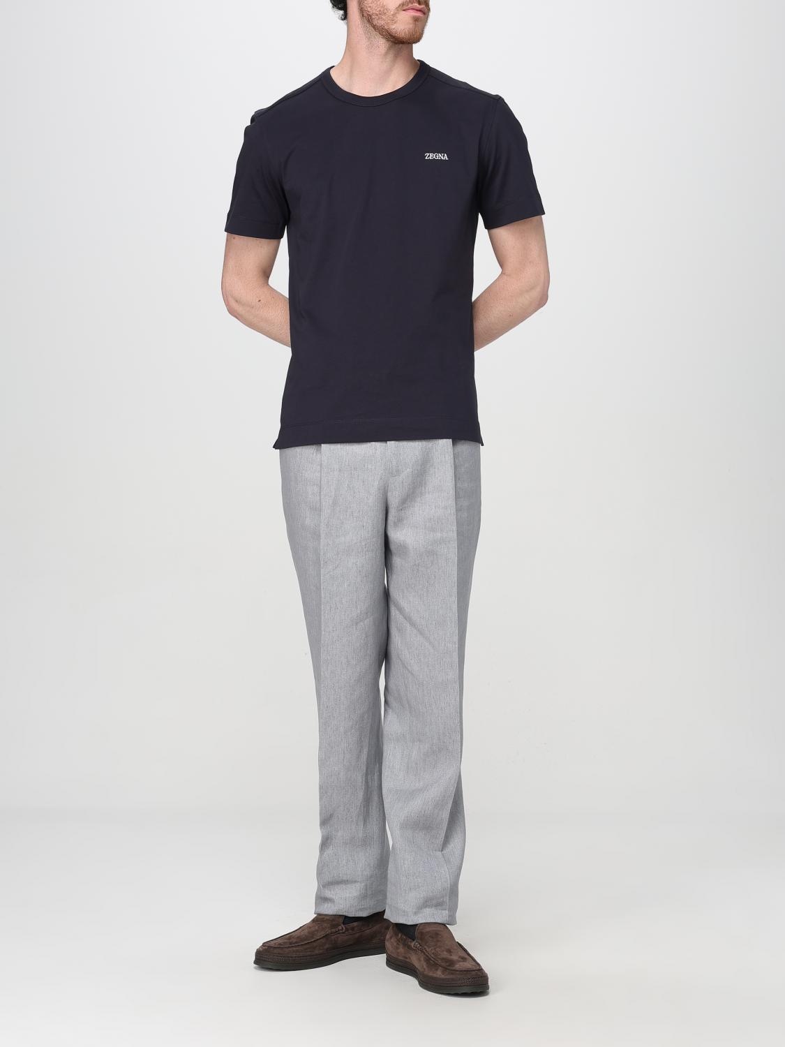 ZEGNA T-SHIRT: T-shirt herren Zegna, Blau - Img 2
