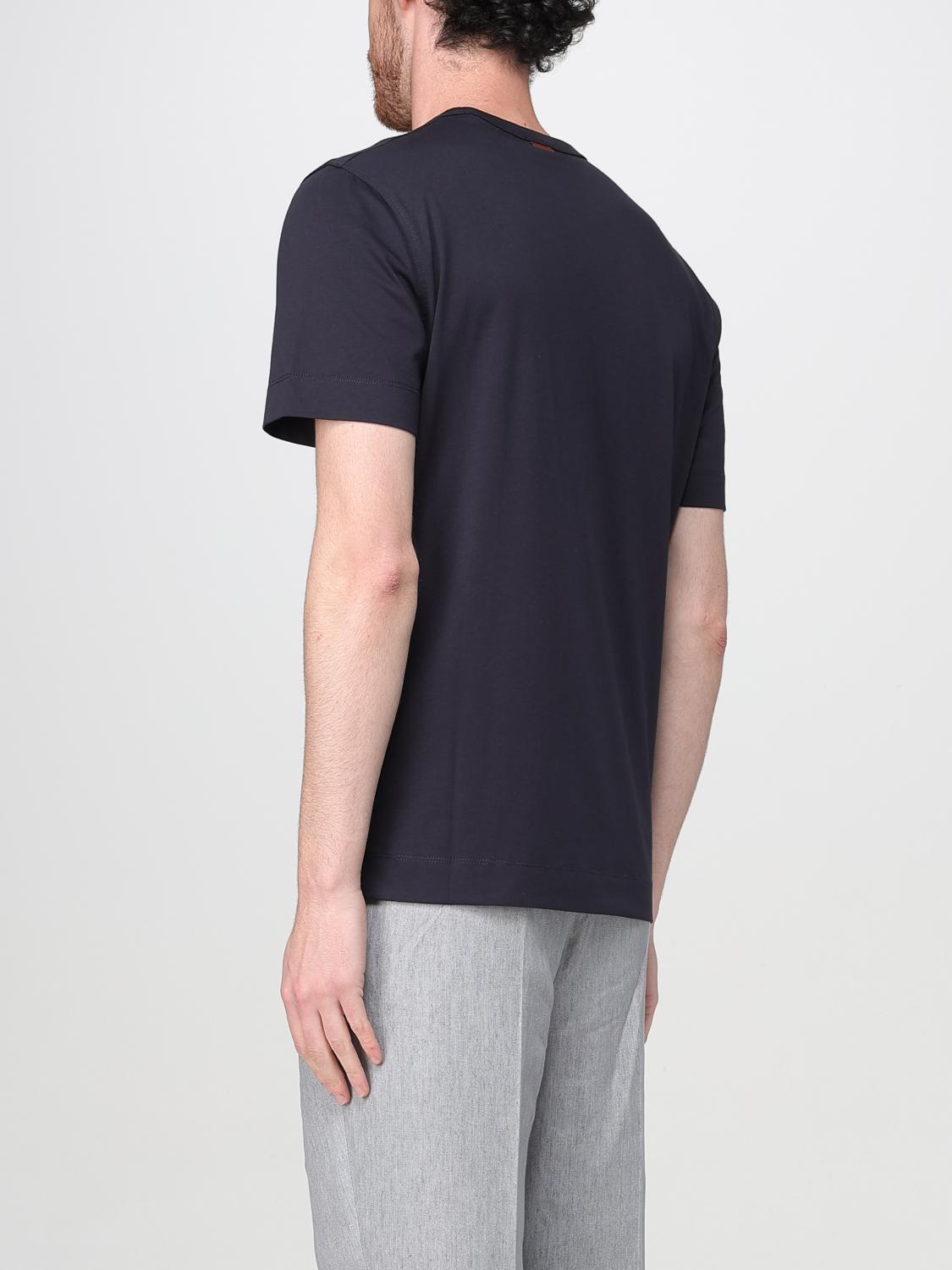 ZEGNA T-SHIRT: T-shirt herren Zegna, Blau - Img 3