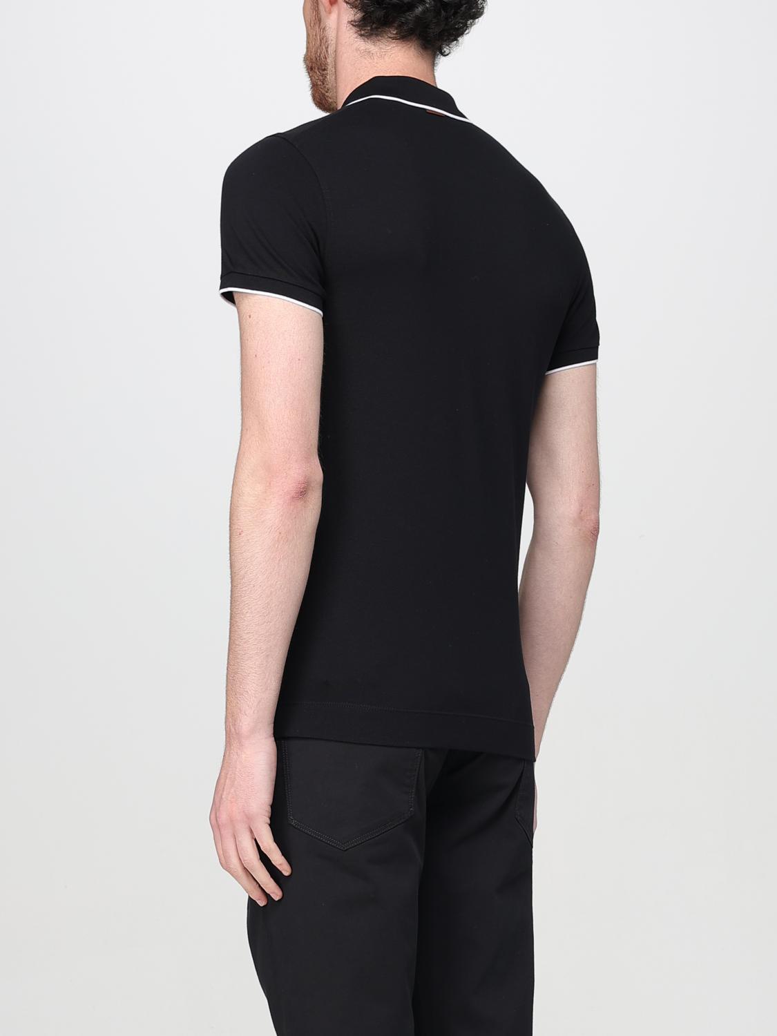ZEGNA POLO: Polo Zegna in cotone stretch , Nero - Img 3