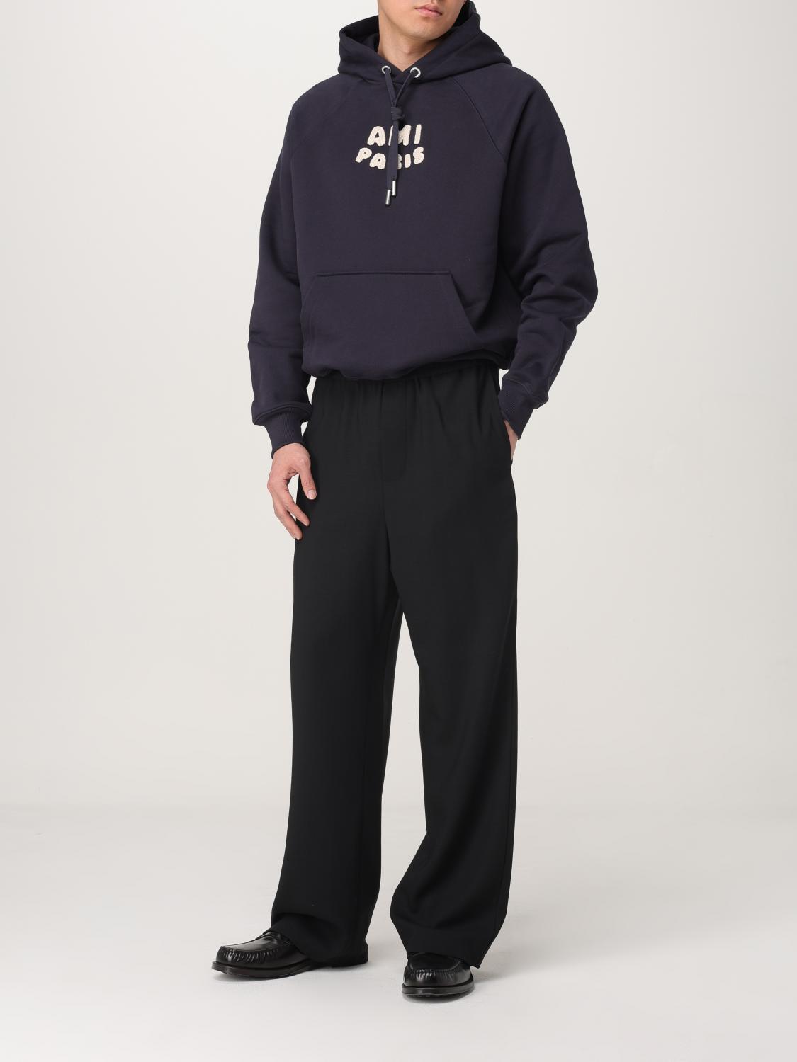 AMI PARIS FELPA: 卫衣 男士 Ami Paris, 蓝色 - Img 2