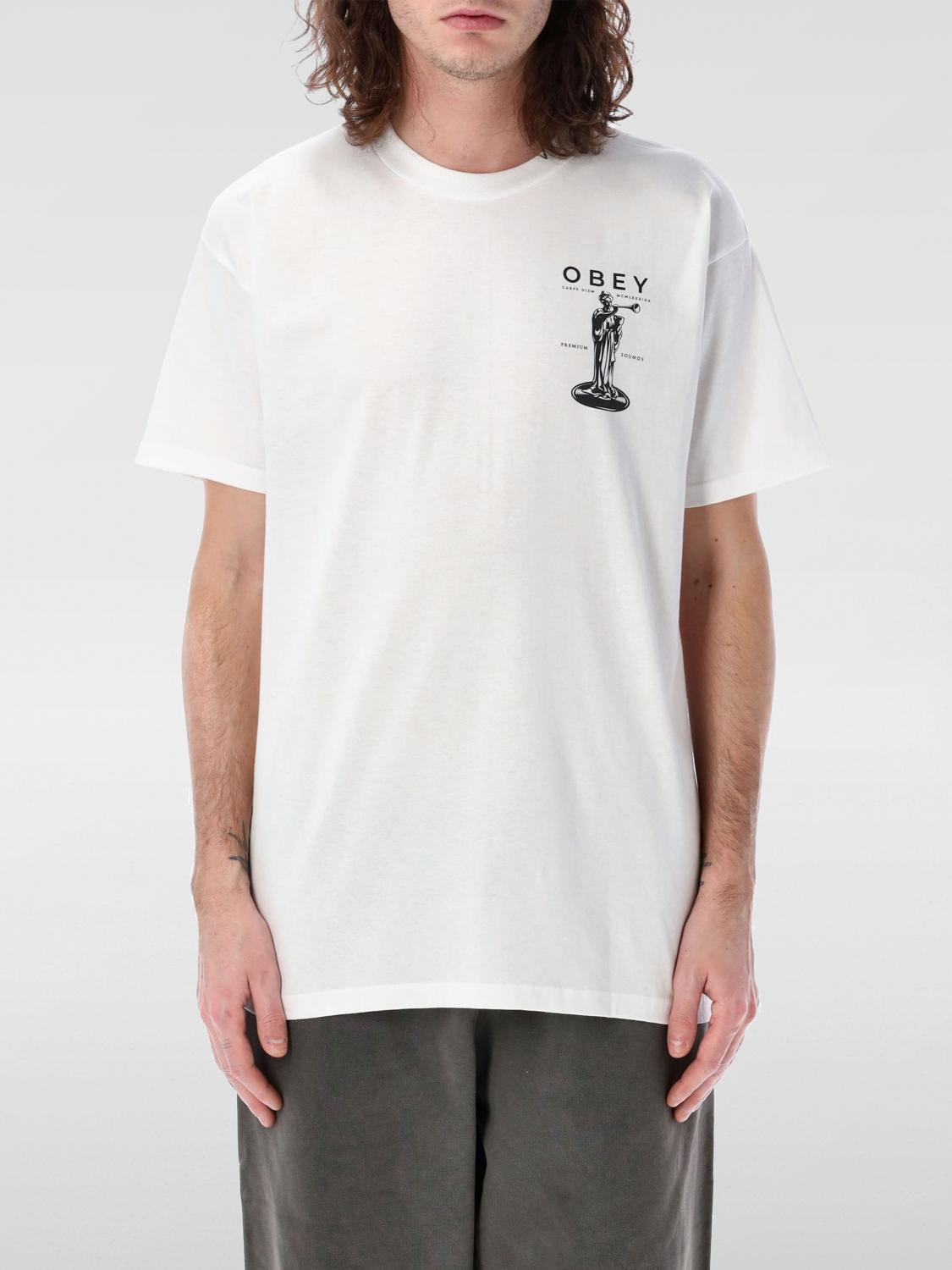 OBEY T-SHIRT: T-shirt men Obey, White - Img 1