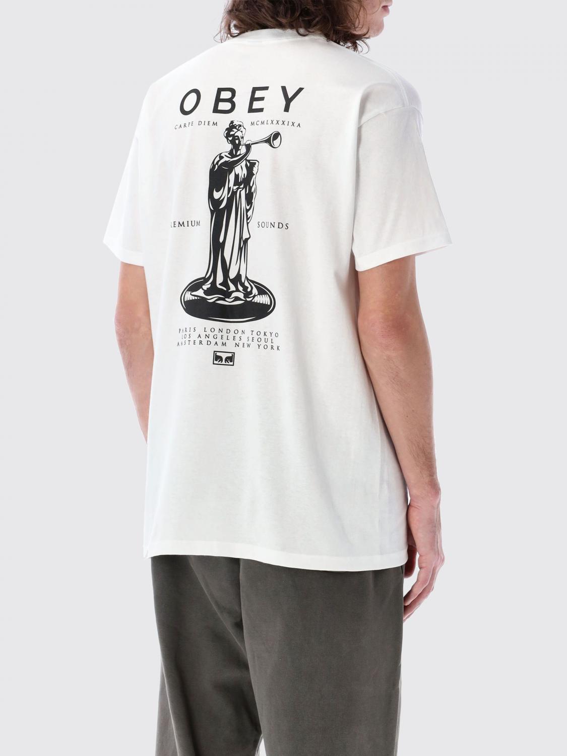 OBEY T-SHIRT: T-shirt men Obey, White - Img 2