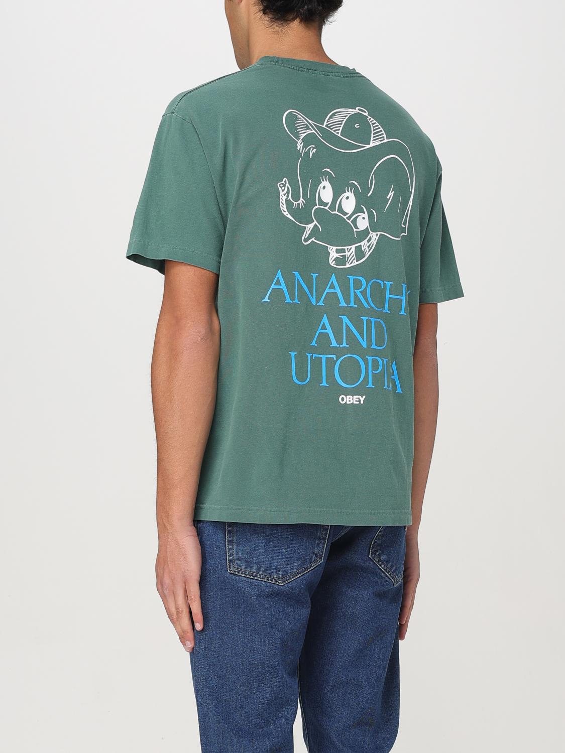 OBEY T-SHIRT: T-shirt men Obey, Green - Img 2