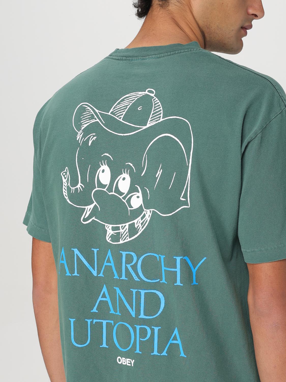 OBEY T-SHIRT: T-shirt men Obey, Green - Img 3