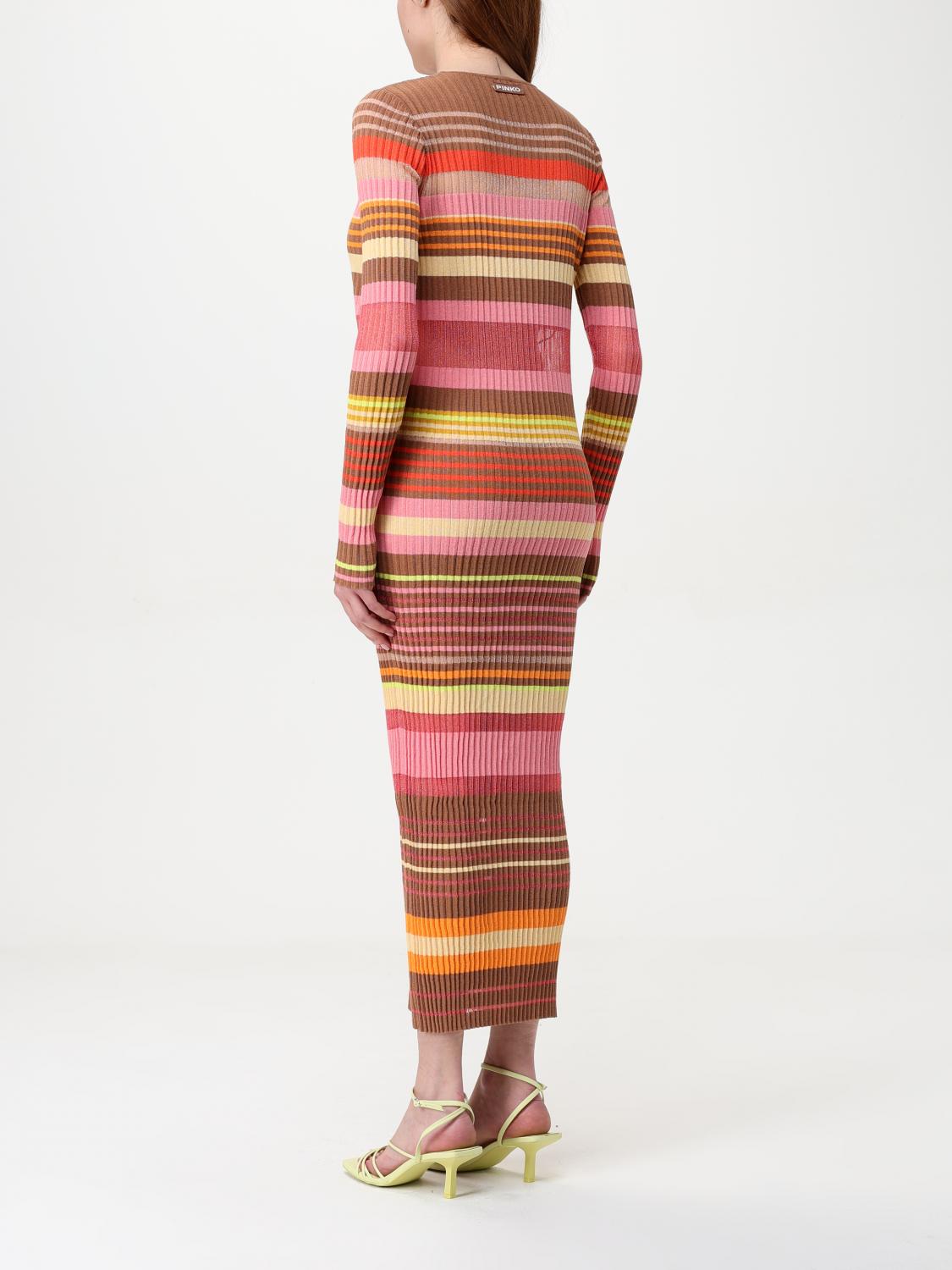 PINKO ABITO: Abito Pinko in maglia a righe , Fantasia - Img 2