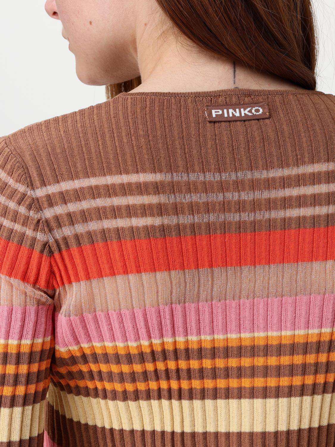 PINKO ABITO: Abito Pinko in maglia a righe , Fantasia - Img 3