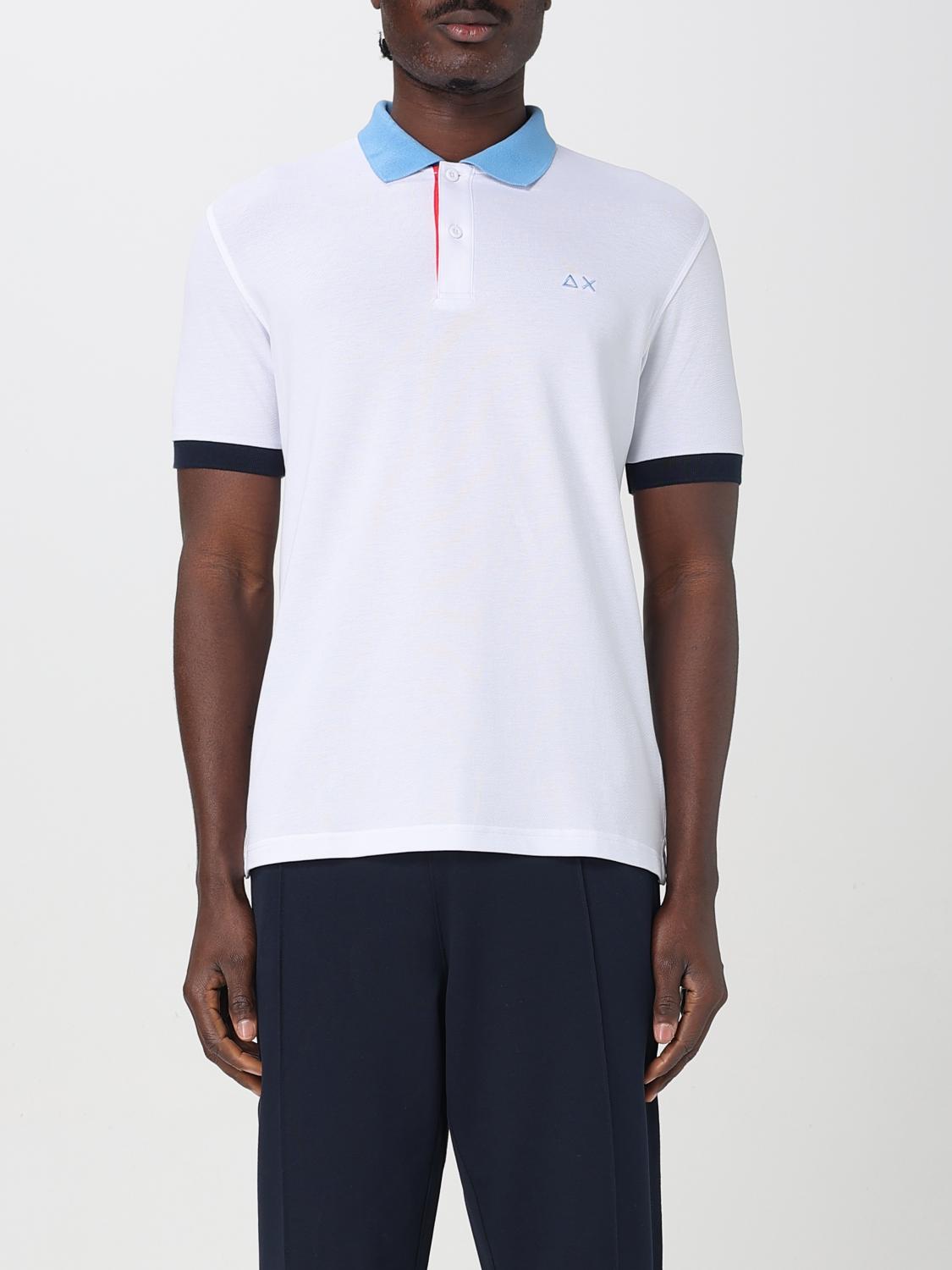 SUN68 POLO SHIRT: Polo shirt men SUN68, White - Img 1