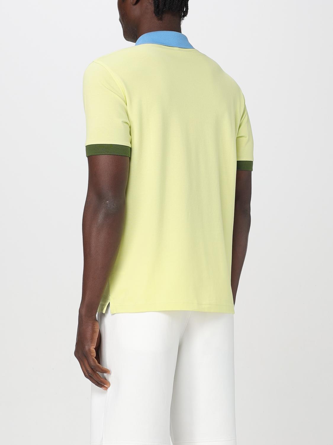 SUN68 POLO: Polo in cotone con logo SUN68, Giallo - Img 2