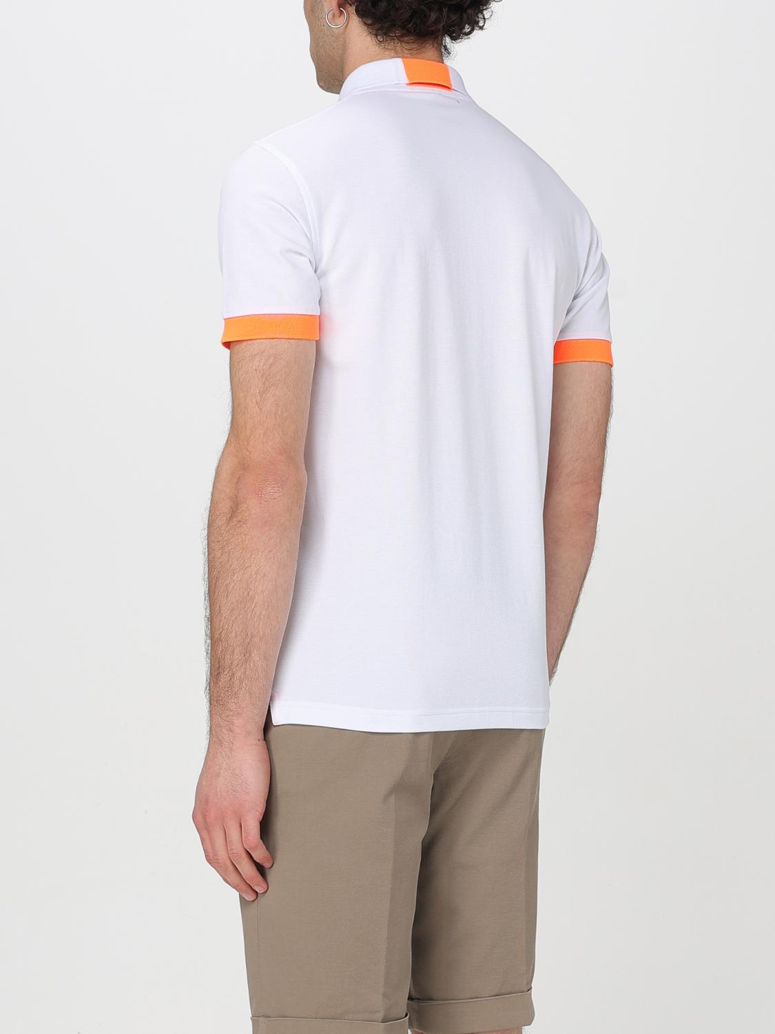 SUN68 POLO: Polo in cotone con logo SUN68, Bianco - Img 2