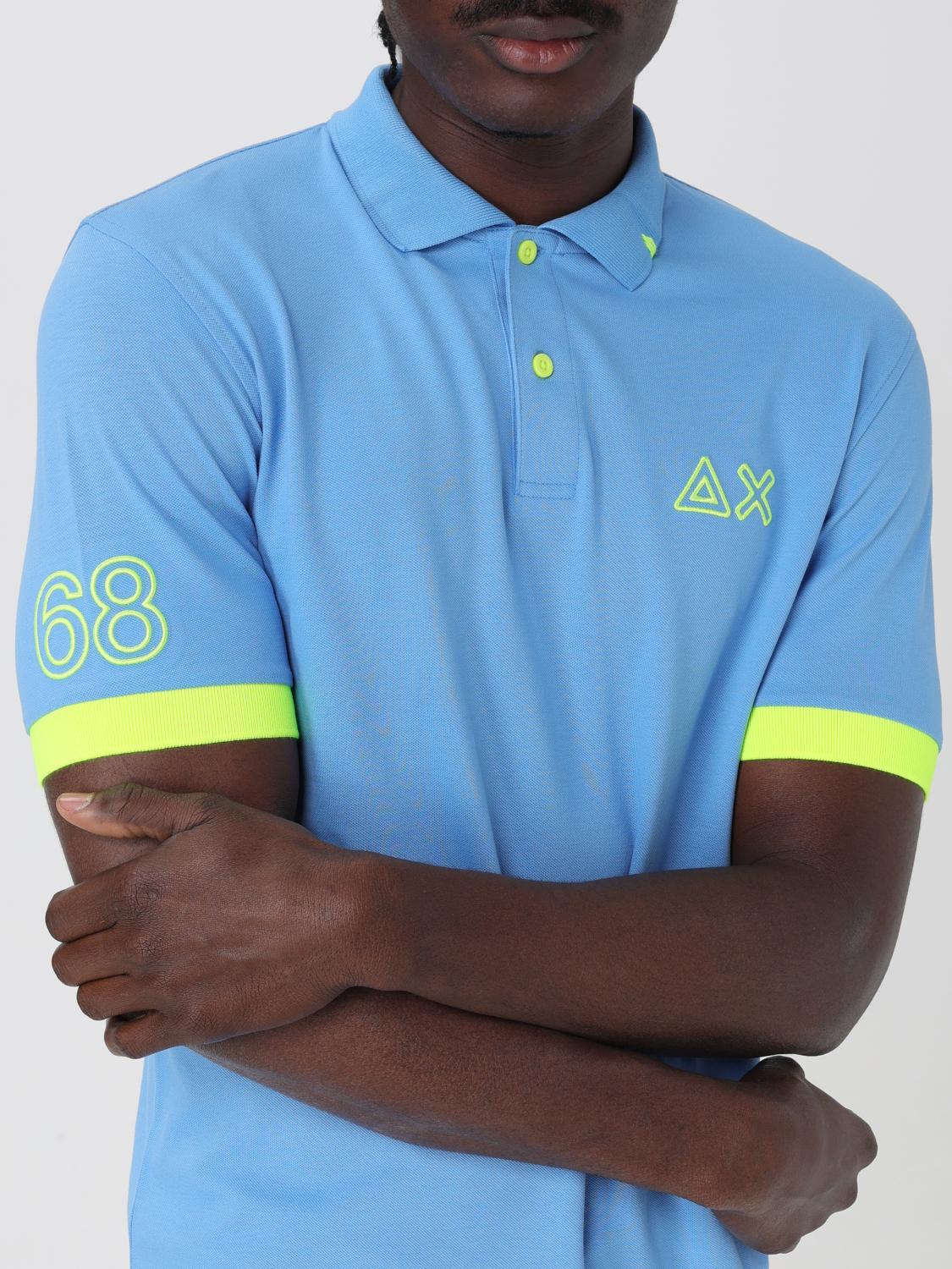 SUN68 POLO: Polo in cotone con logo SUN68, Avion - Img 3