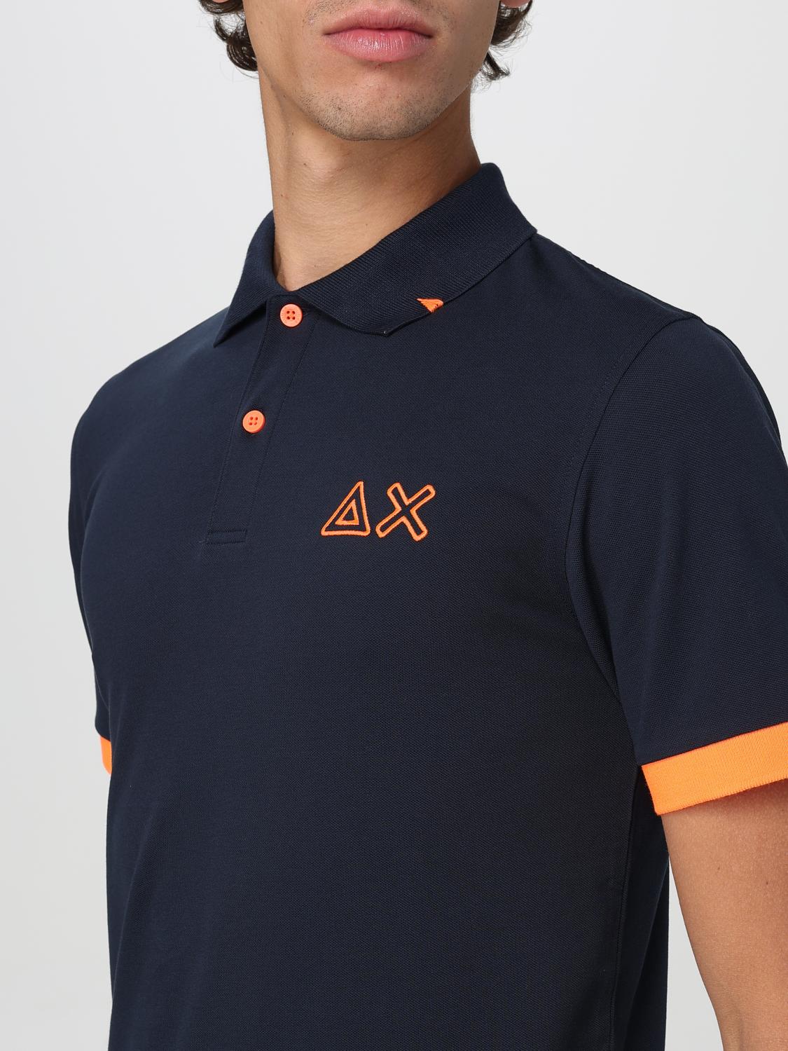 SUN68 POLO SHIRT: Polo shirt men SUN68, Navy - Img 3