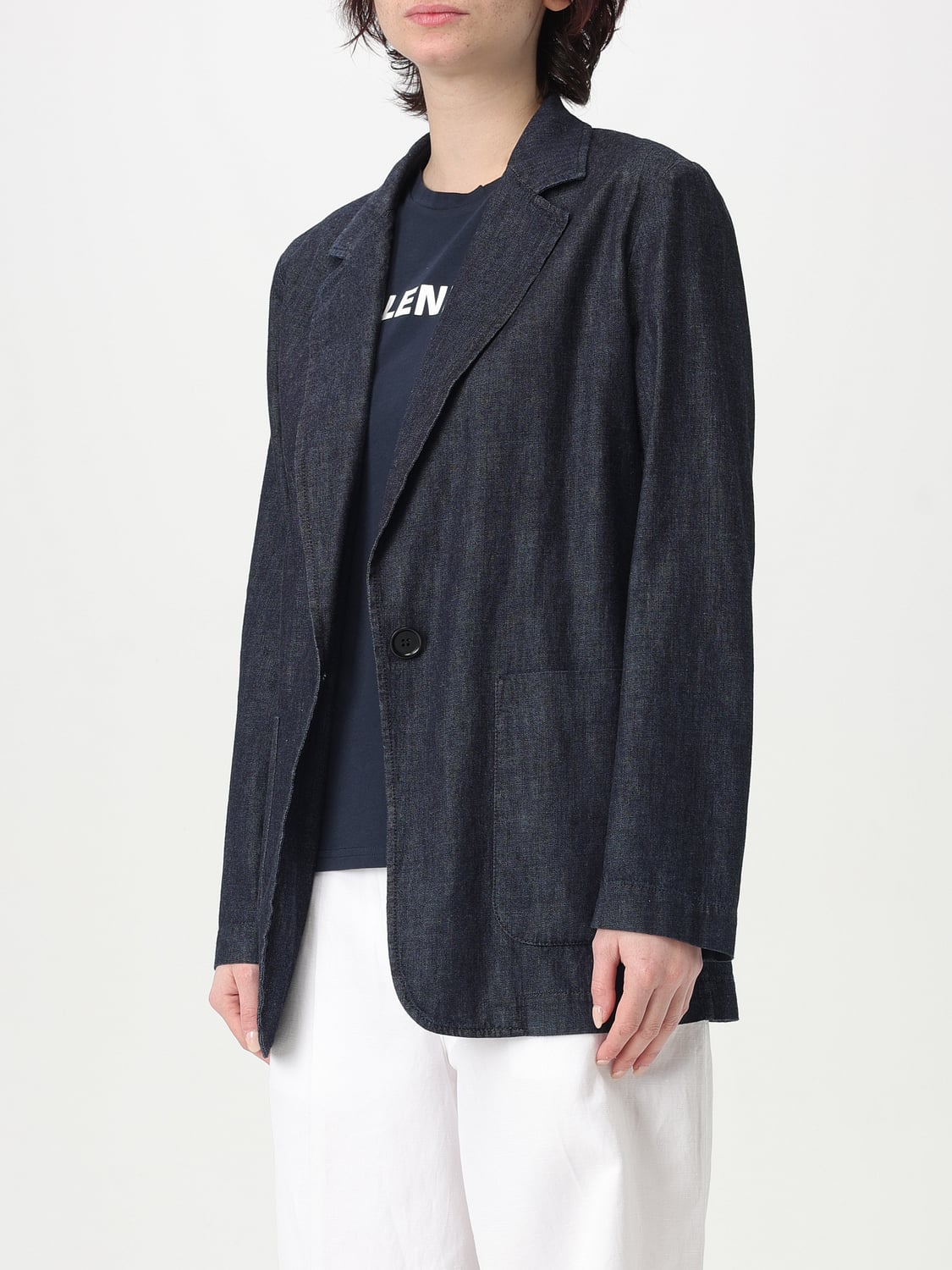 ASPESI GIACCA: Blazer Aspesi in denim , Blue - Img 3