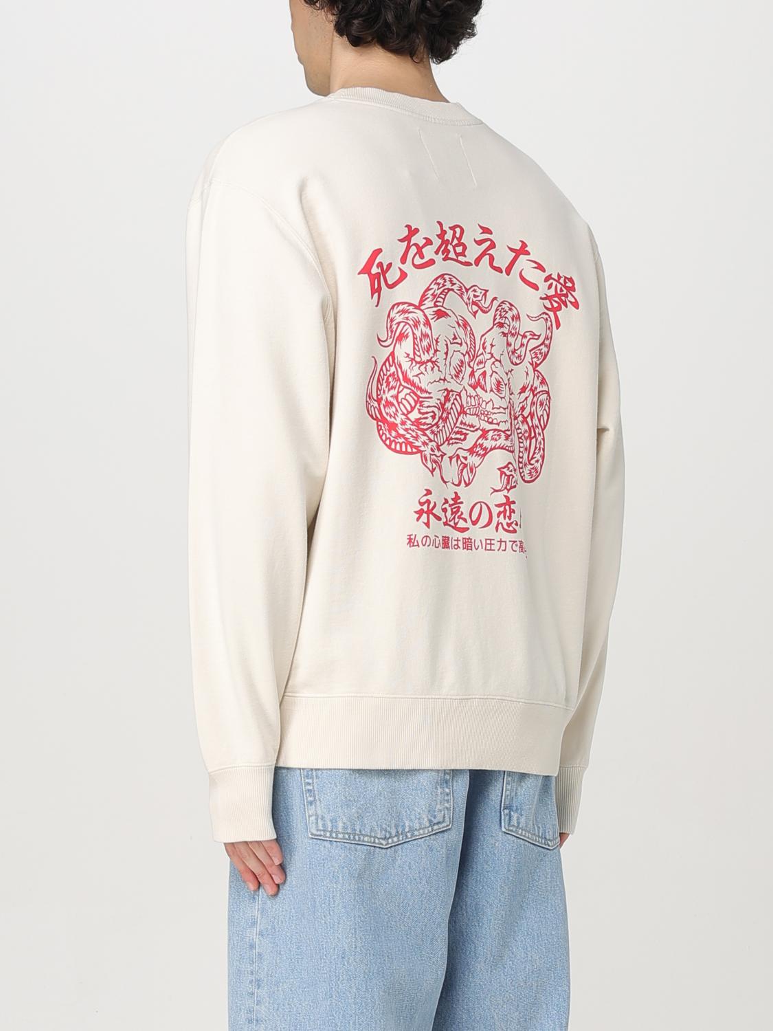 EDWIN FELPA: Felpa Edwin in misto cotone con stampa , Bianco - Img 2