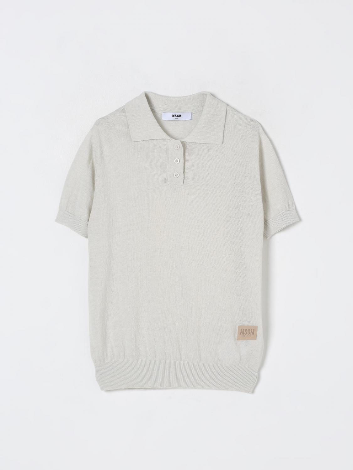 MSGM KIDS POLO: Pullover kinder MSGM Kids, Weiß - Img 1