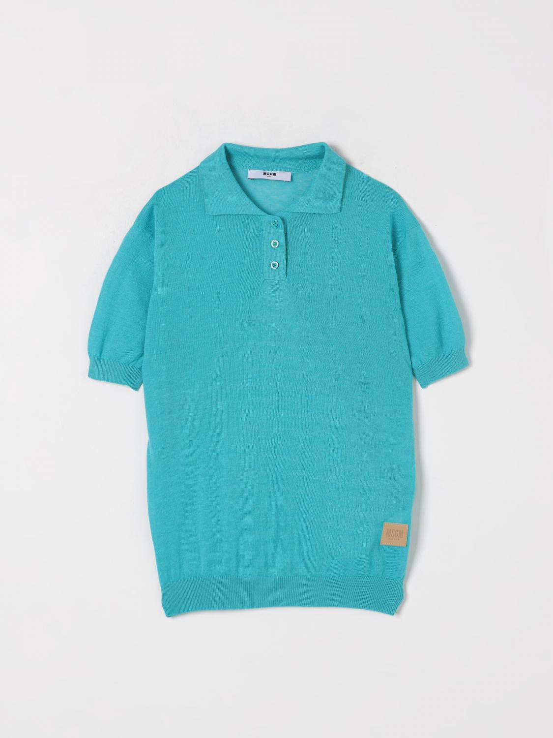 MSGM KIDS POLO: Pullover kinder MSGM Kids, Blau - Img 1