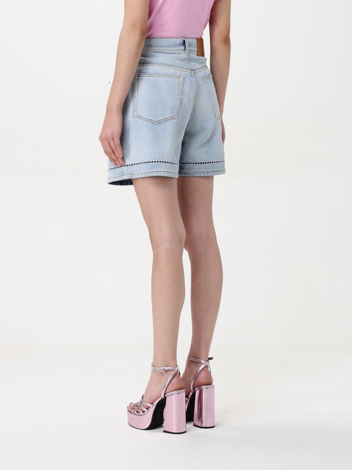 MSGM SHORTS: Shorts damen MSGM, Blau - Img 3