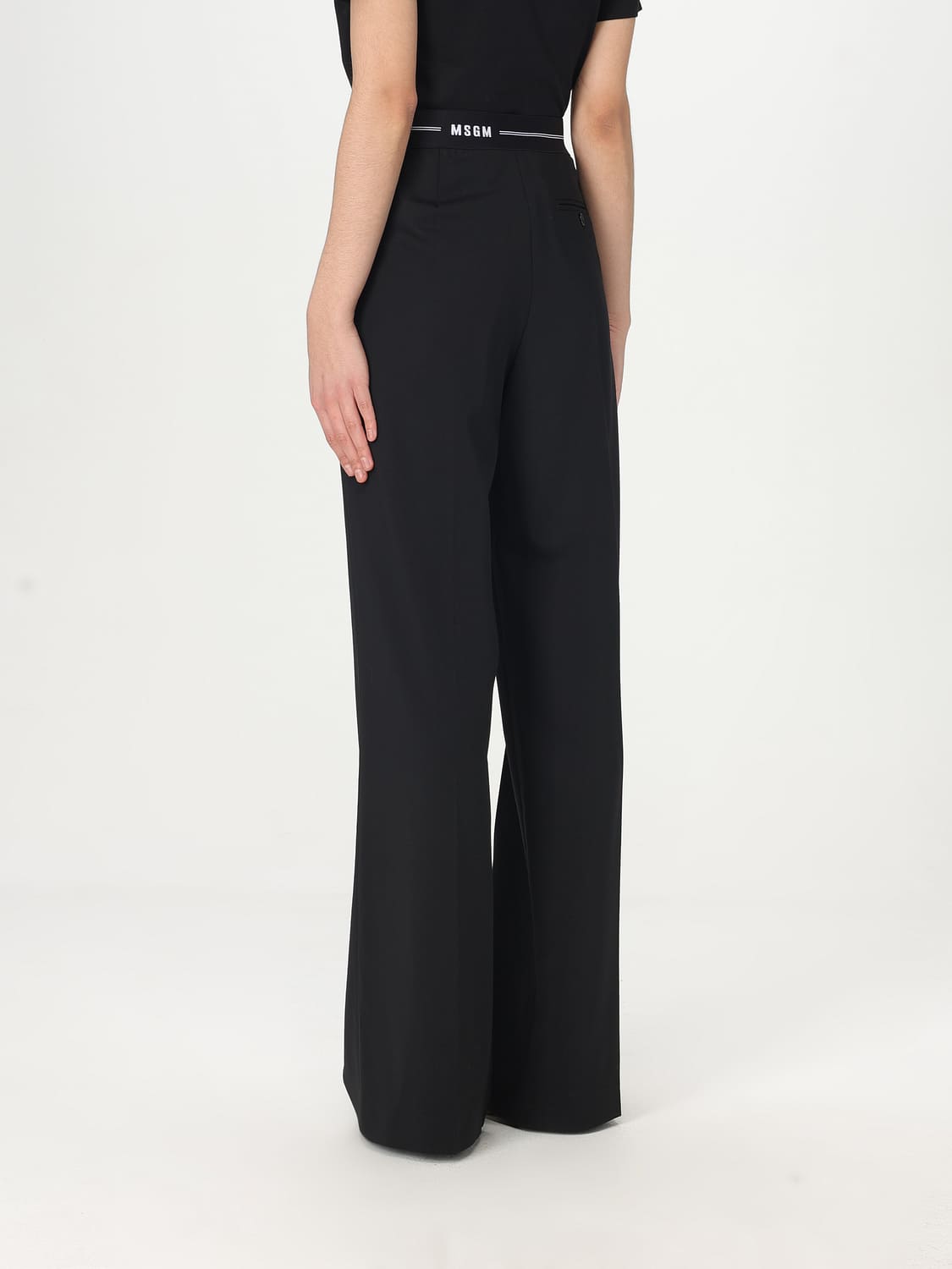 MSGM PANTS: Pants woman MSGM, Black - Img 3