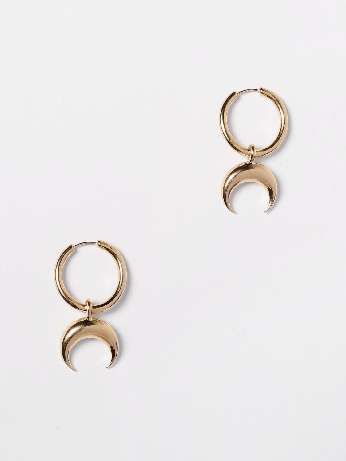 MARINE SERRE GIOIELLO: Orecchini Crescent Moon Marine Serre in ottone , Oro - Img 1