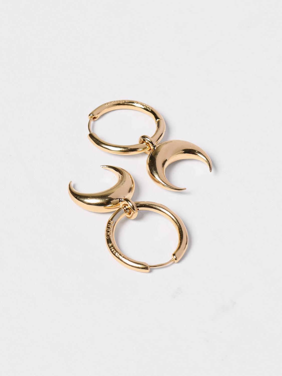 MARINE SERRE GIOIELLO: Orecchini Crescent Moon Marine Serre in ottone , Oro - Img 3