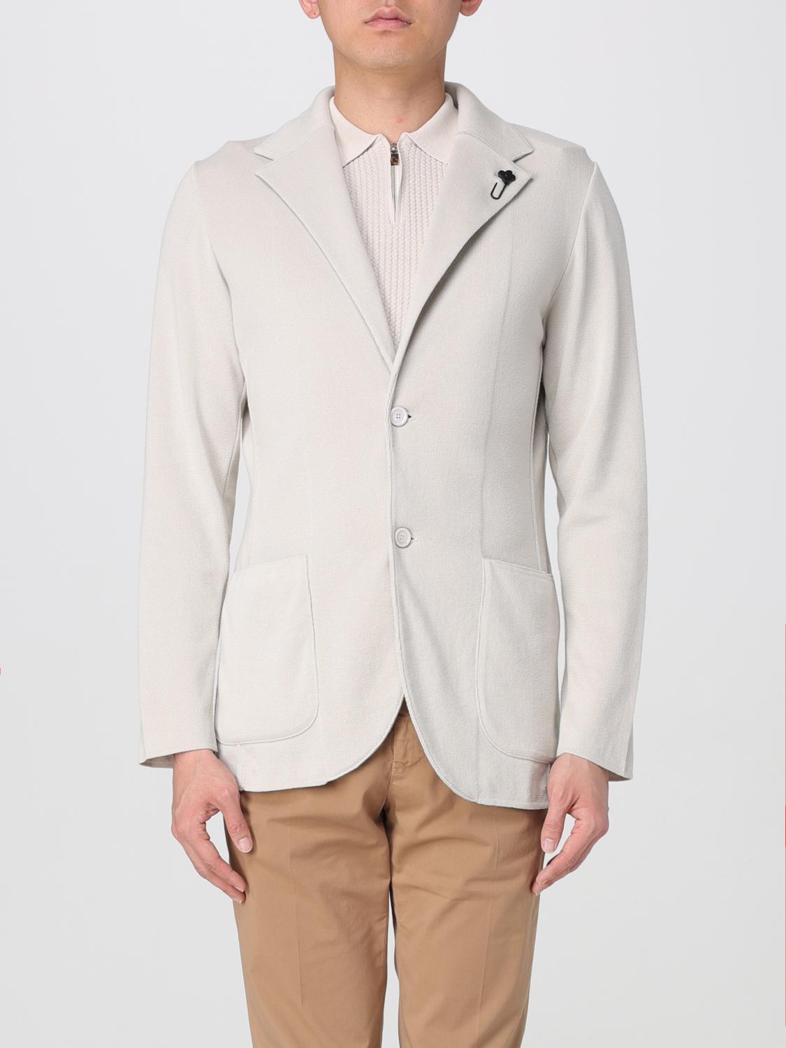 LARDINI BLAZER: Jacket men Lardini, Beige - Img 1
