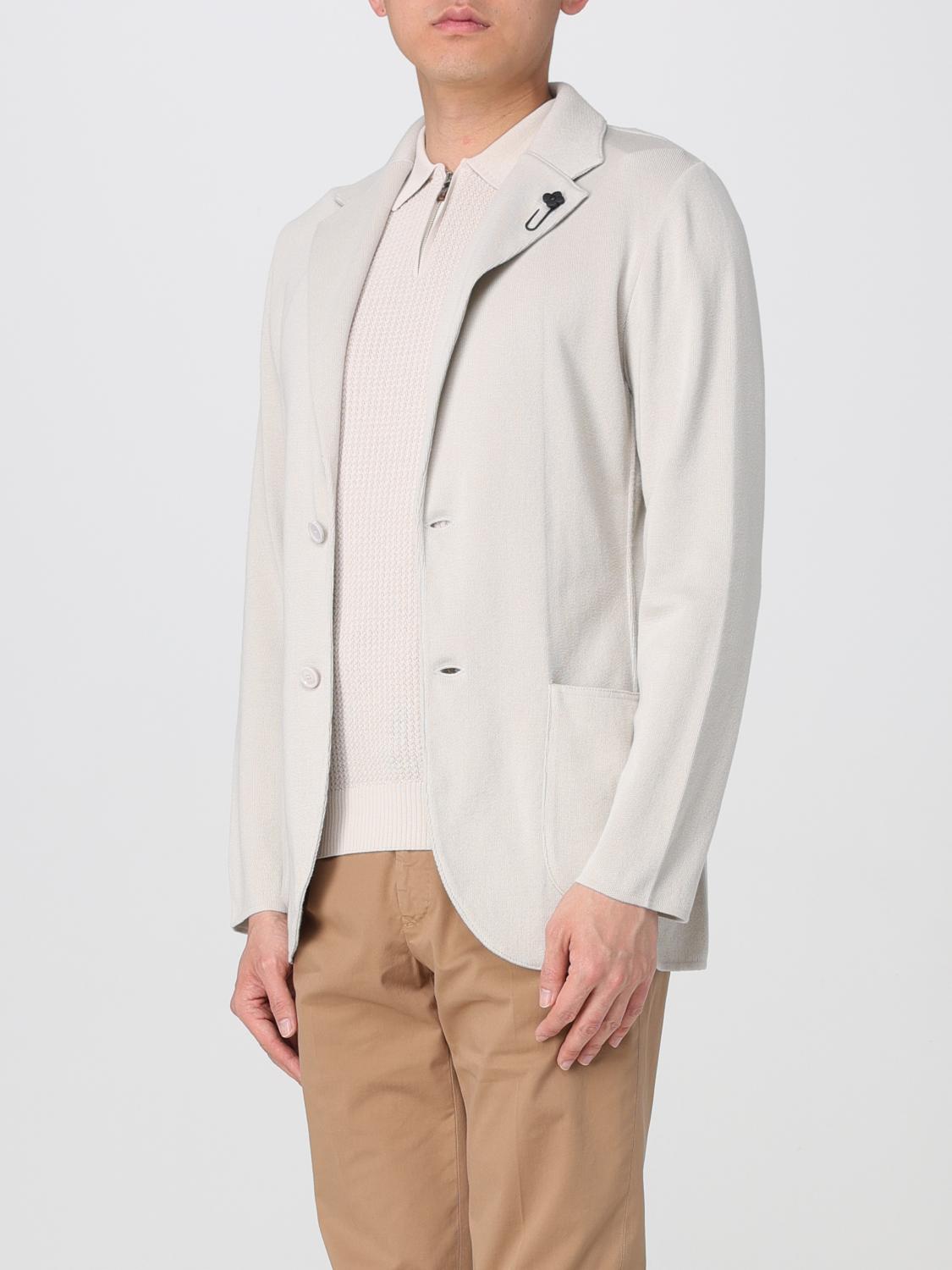 LARDINI BLAZER: Jacket men Lardini, Beige - Img 3