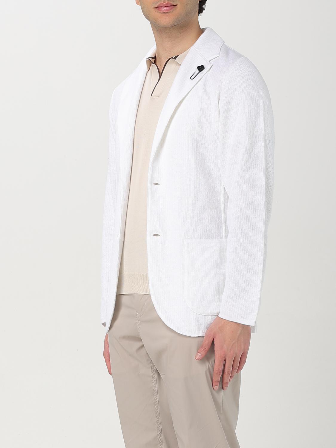 LARDINI BLAZER: Jacket men Lardini, White - Img 3