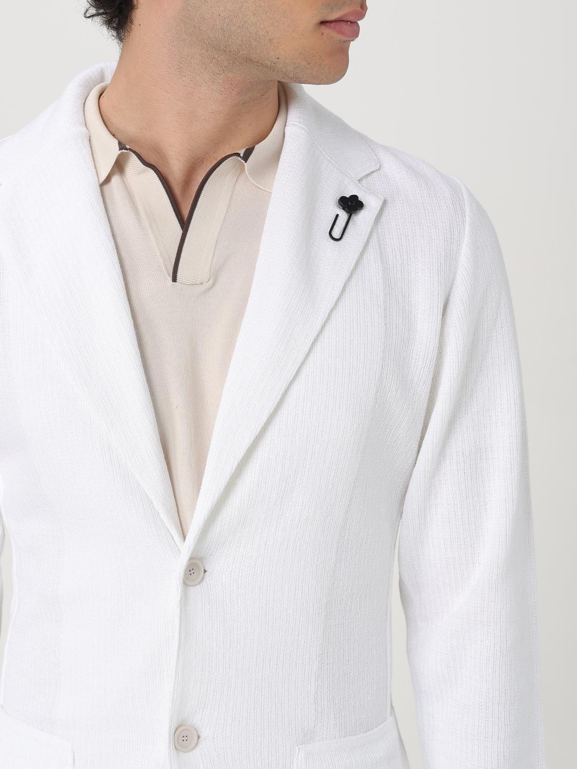 LARDINI BLAZER: Jacket men Lardini, White - Img 4