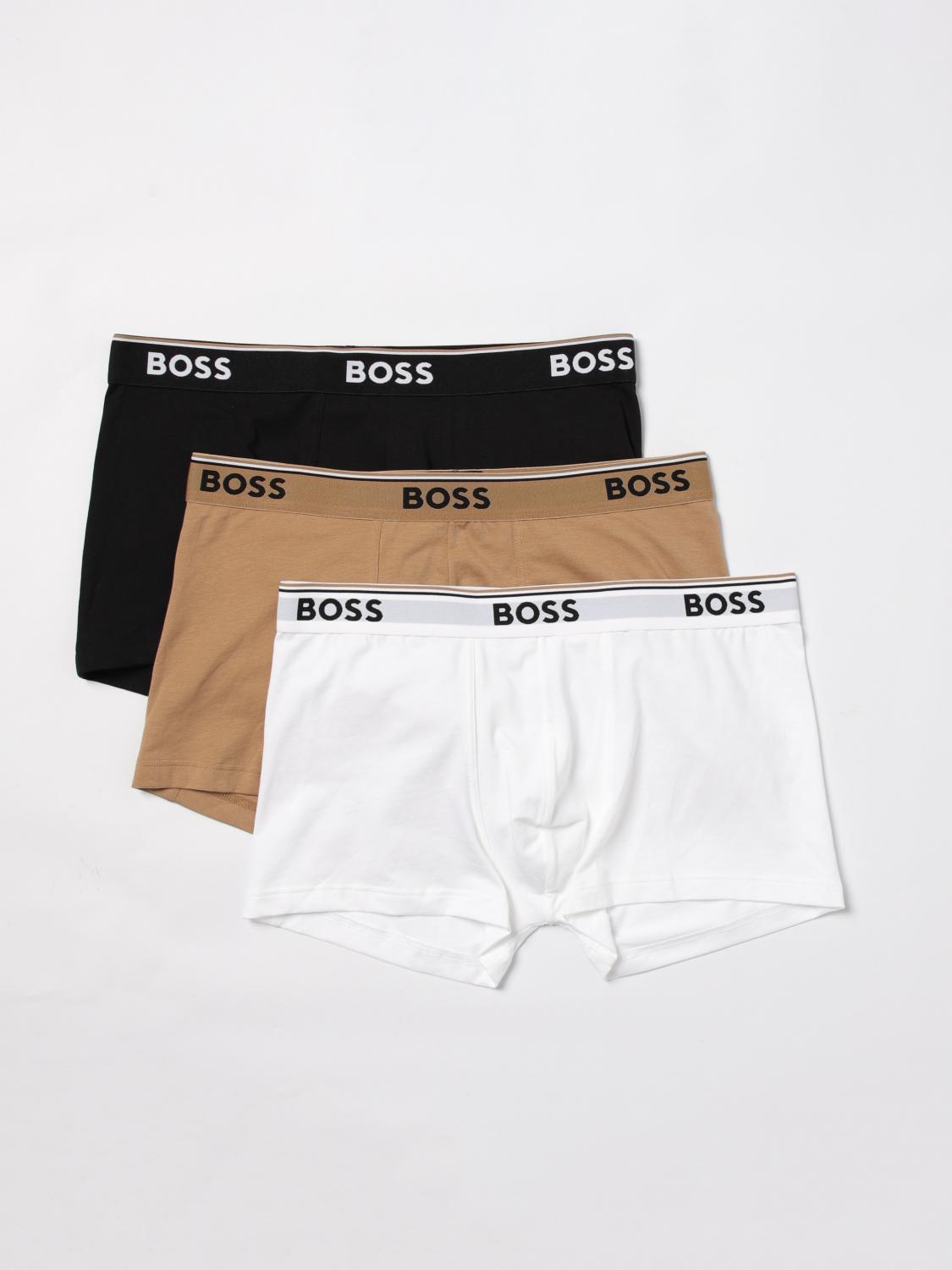 BOSS INTIMO: Set 3 paia di boxer con logo Boss, Fantasia - Img 1