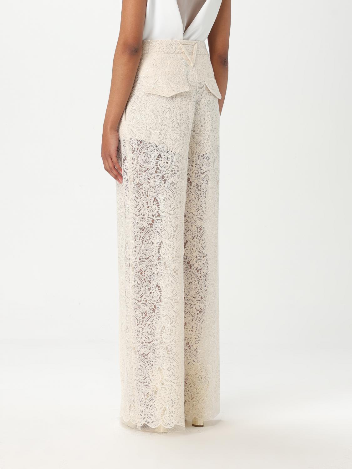 SIMONA CORSELLINI PANTS: Pants woman Simona Corsellini, Ivory - Img 2