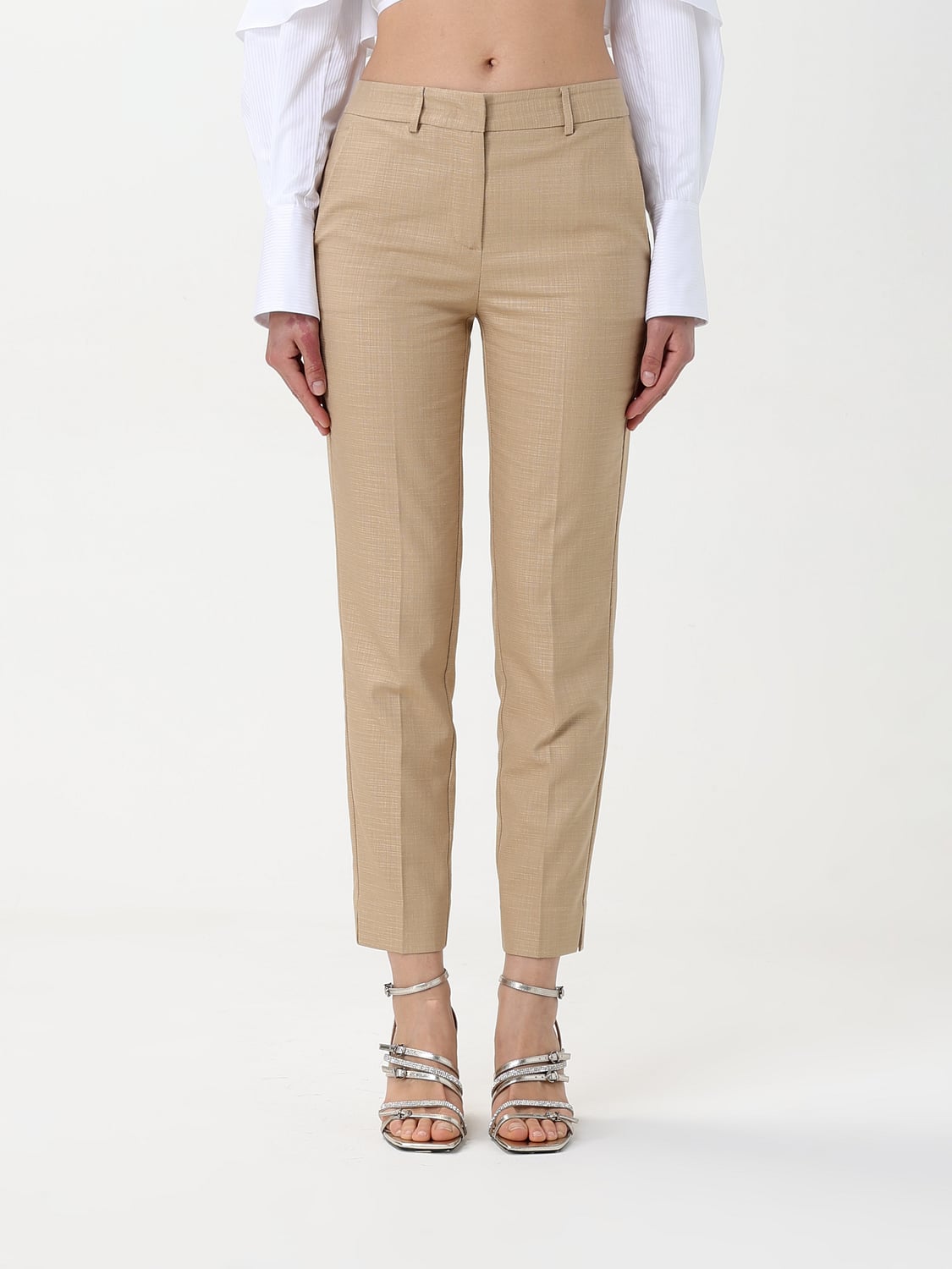 SIMONA CORSELLINI PANTS: Pants woman Simona Corsellini, Beige - Img 1