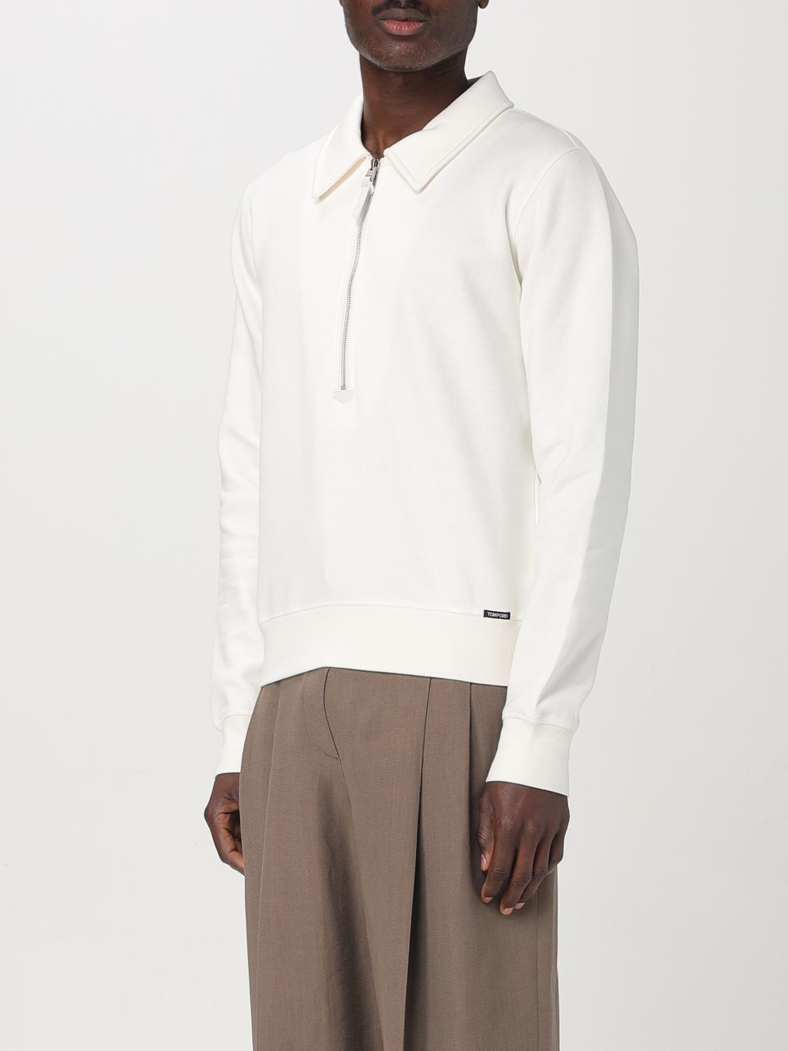 TOM FORD POLO: Pullover herren Tom Ford, Weiß - Img 4