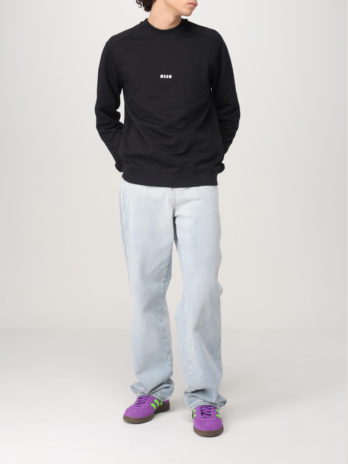 MSGM SWEATSHIRT: Sweatshirt men MSGM, Black - Img 2