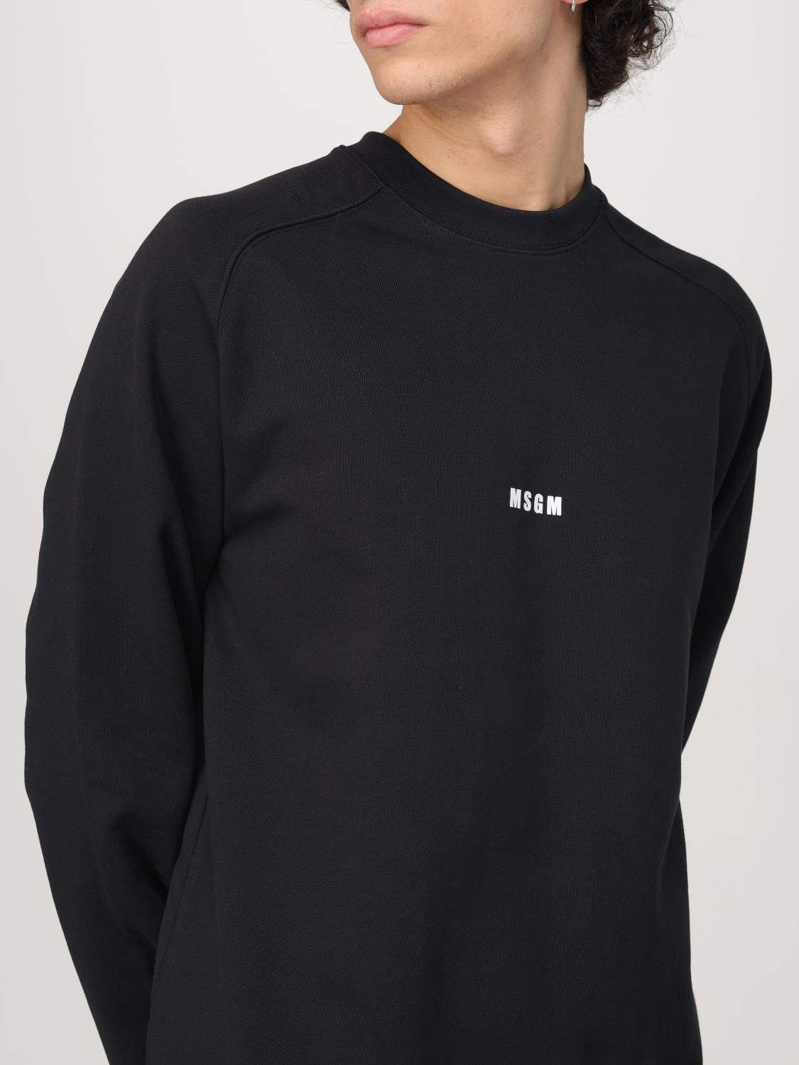 MSGM SWEATSHIRT: Sweatshirt men MSGM, Black - Img 4