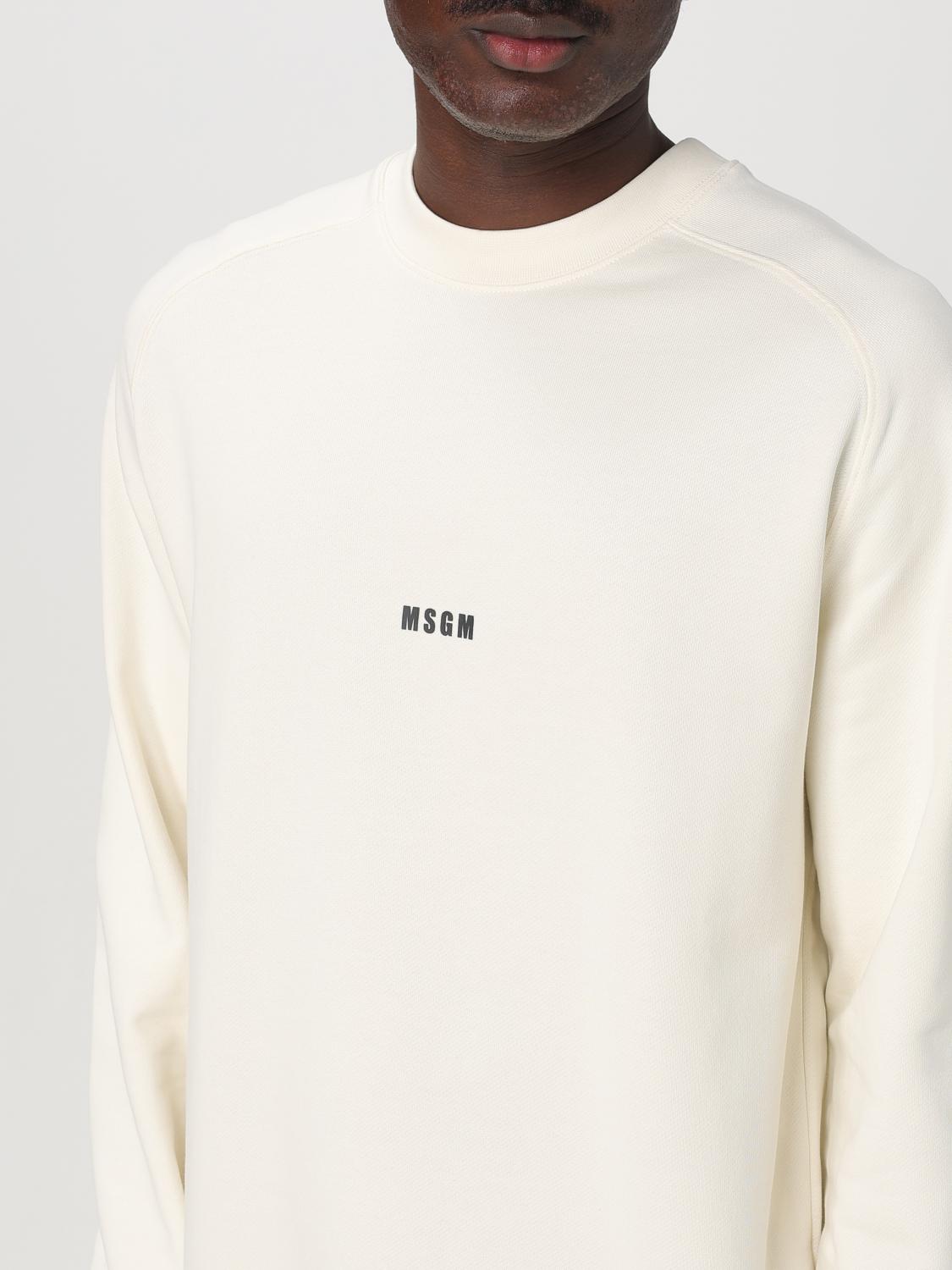 MSGM SWEATSHIRT: Sweatshirt men MSGM, Cream - Img 3