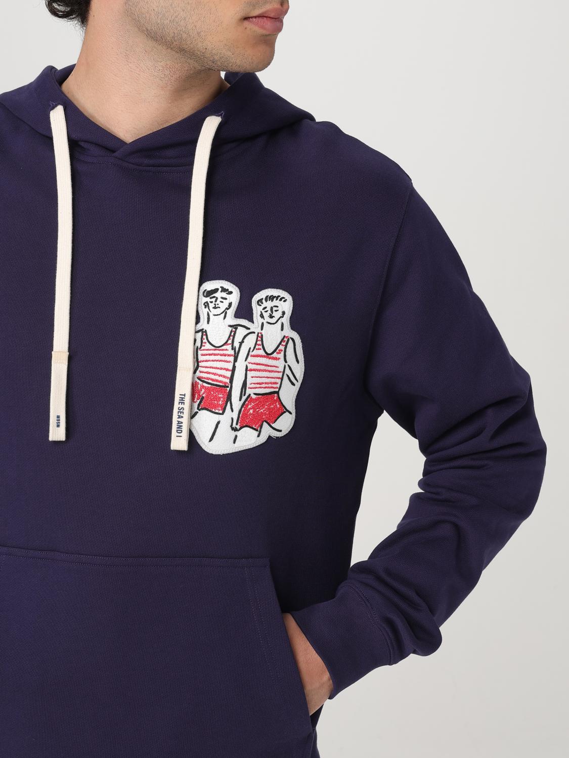 MSGM SWEATSHIRT: Sweatshirt men MSGM, Navy - Img 3