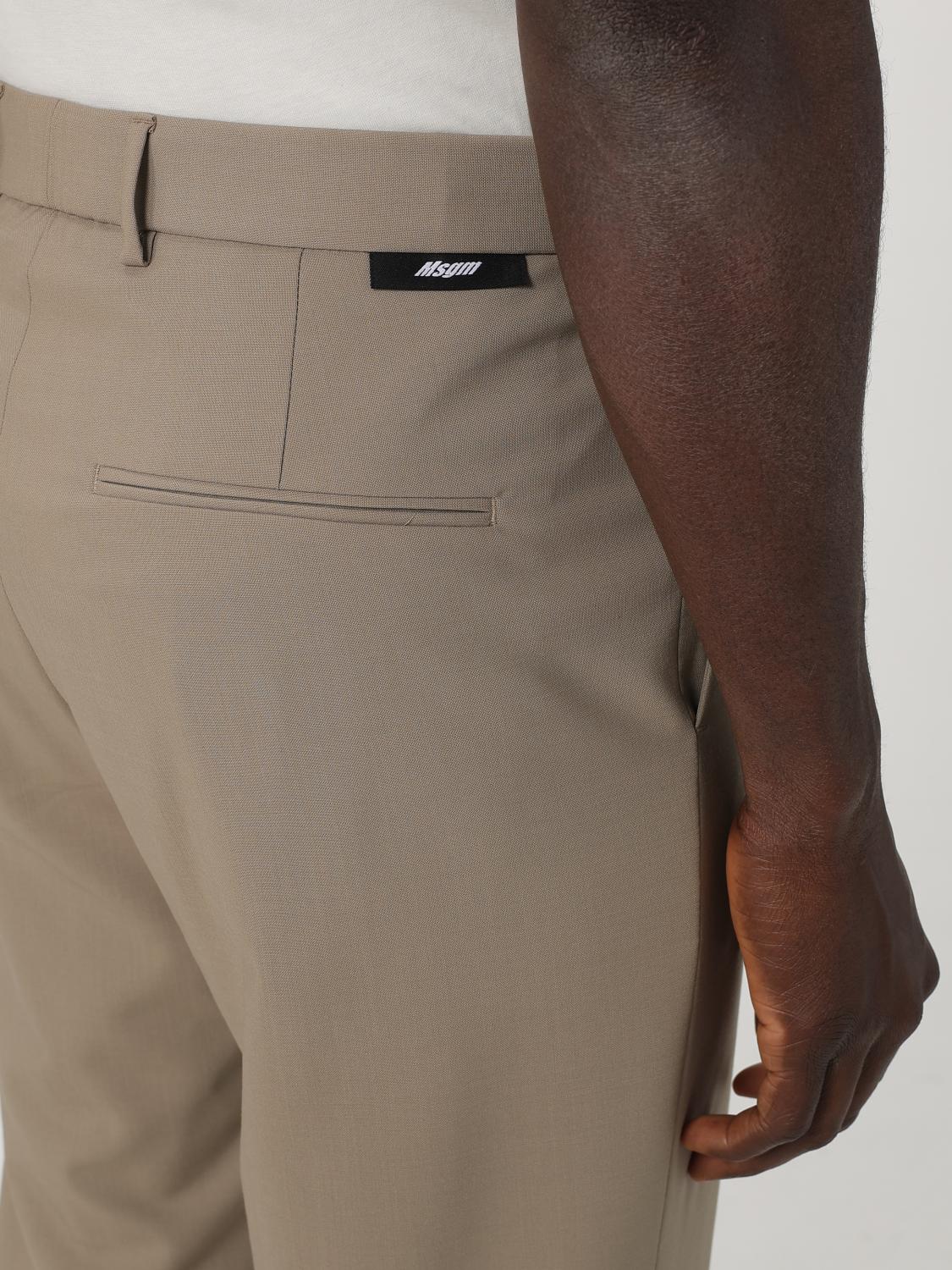 MSGM PANTS: Pants men MSGM, Beige - Img 3