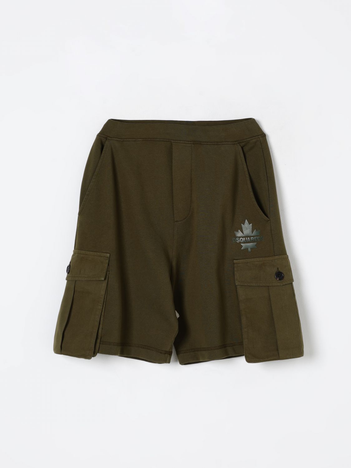 DSQUARED2 SHORTS: Short kids Dsquared2, Green - Img 1